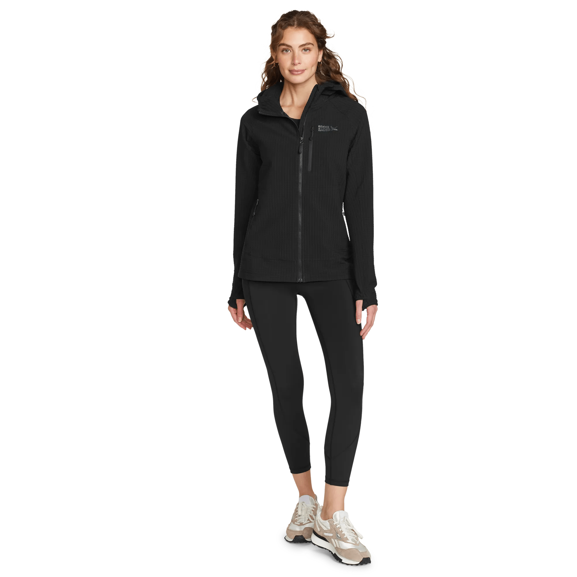 Women's Sandstone Backbone Grid Hoodie - Image 3