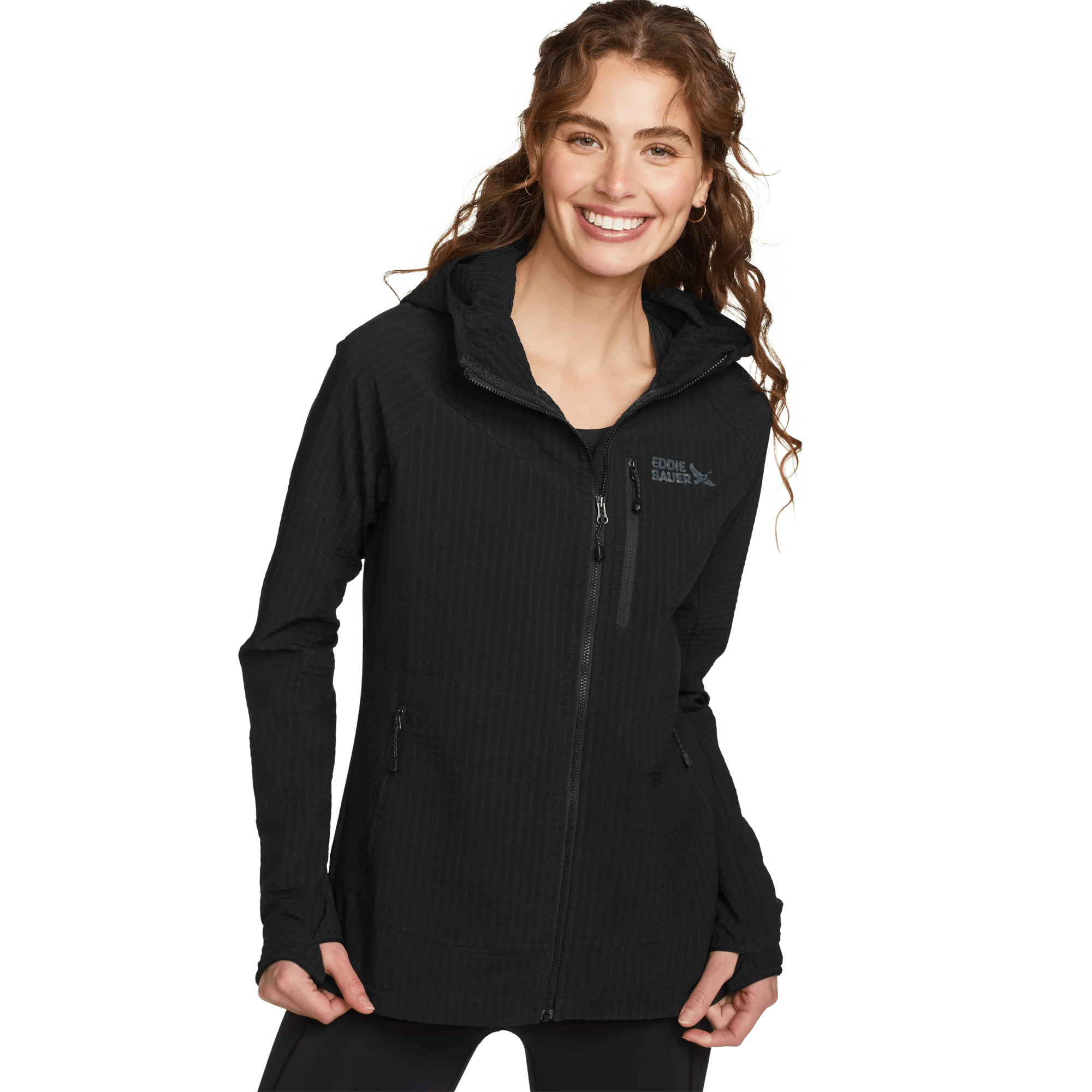 Women's Sandstone Backbone Grid Hoodie - Image 4