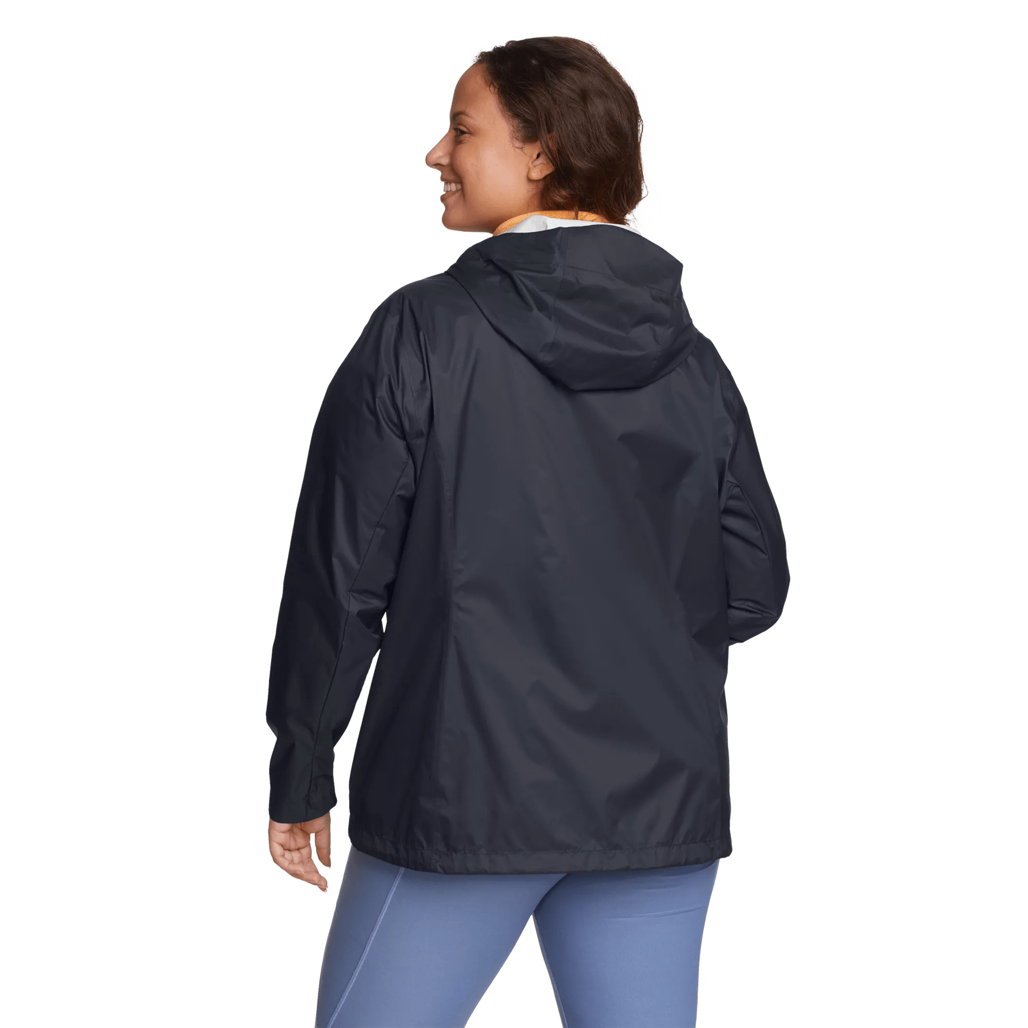 Women's Cloud Cap Waterproof Packable Hooded Rain Jacket - Image 2