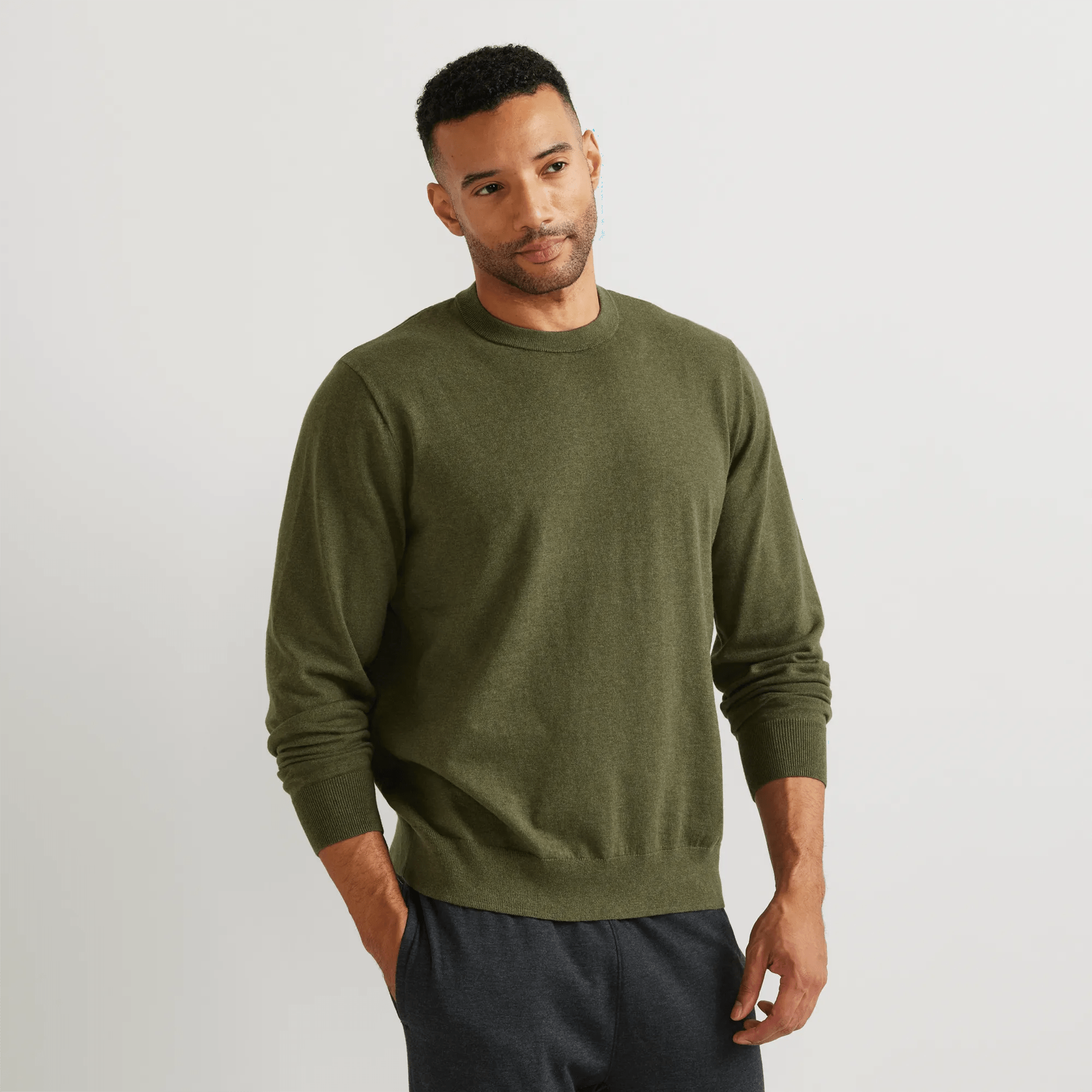 Men's Classic Merino Blend Crewneck Sweater