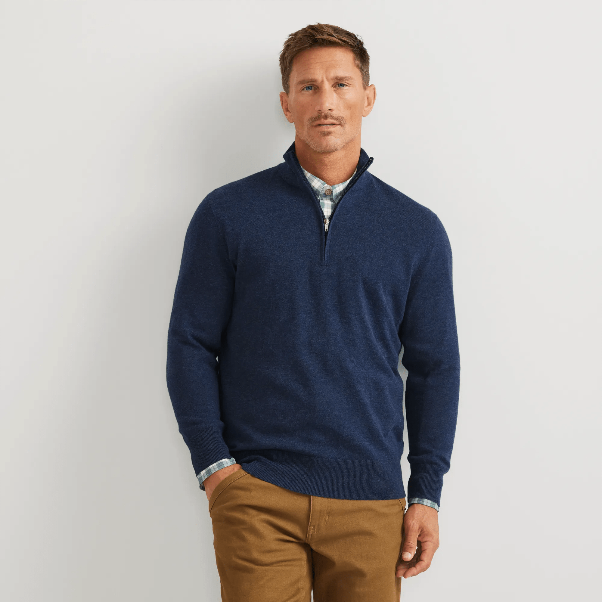 Men's Classic Merino Blend 1/4-Zip Sweater