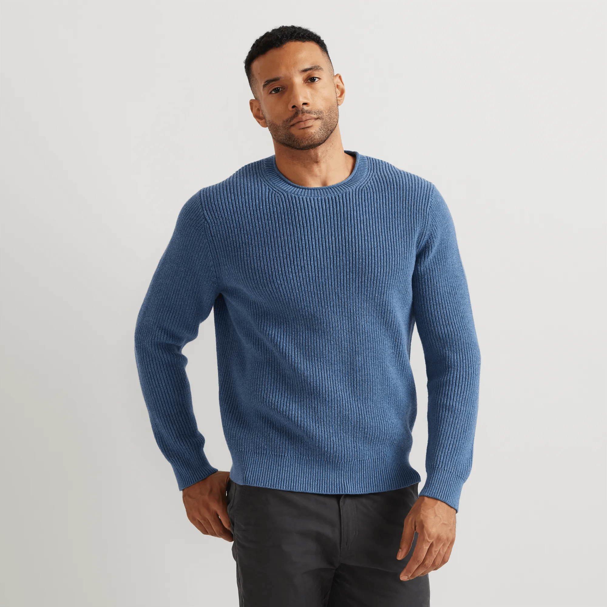 Men's Signature Roll Neck Sweater - Solid