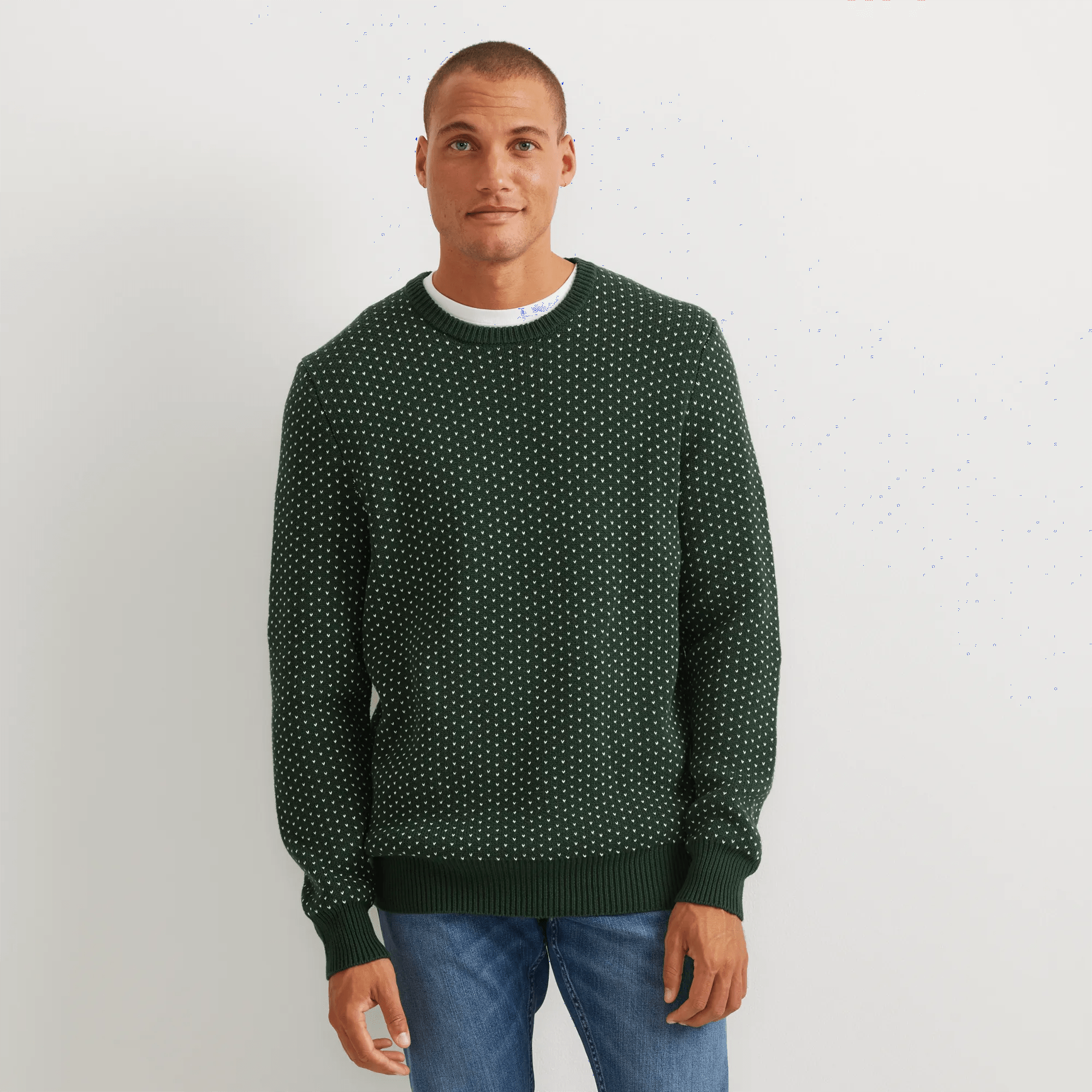 Men's Signature Crewneck Sweater - Bird's Eye