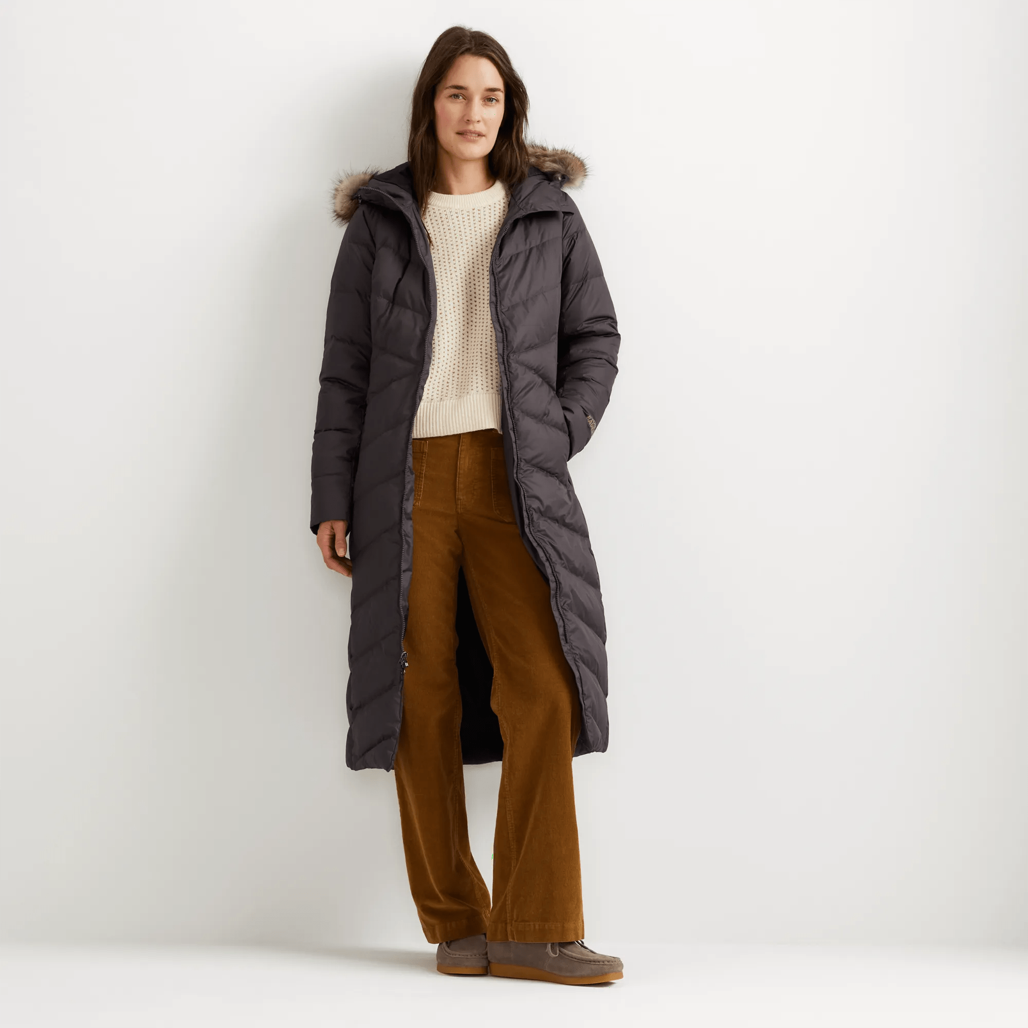 Women's Classic Down Hooded Duffle Coat