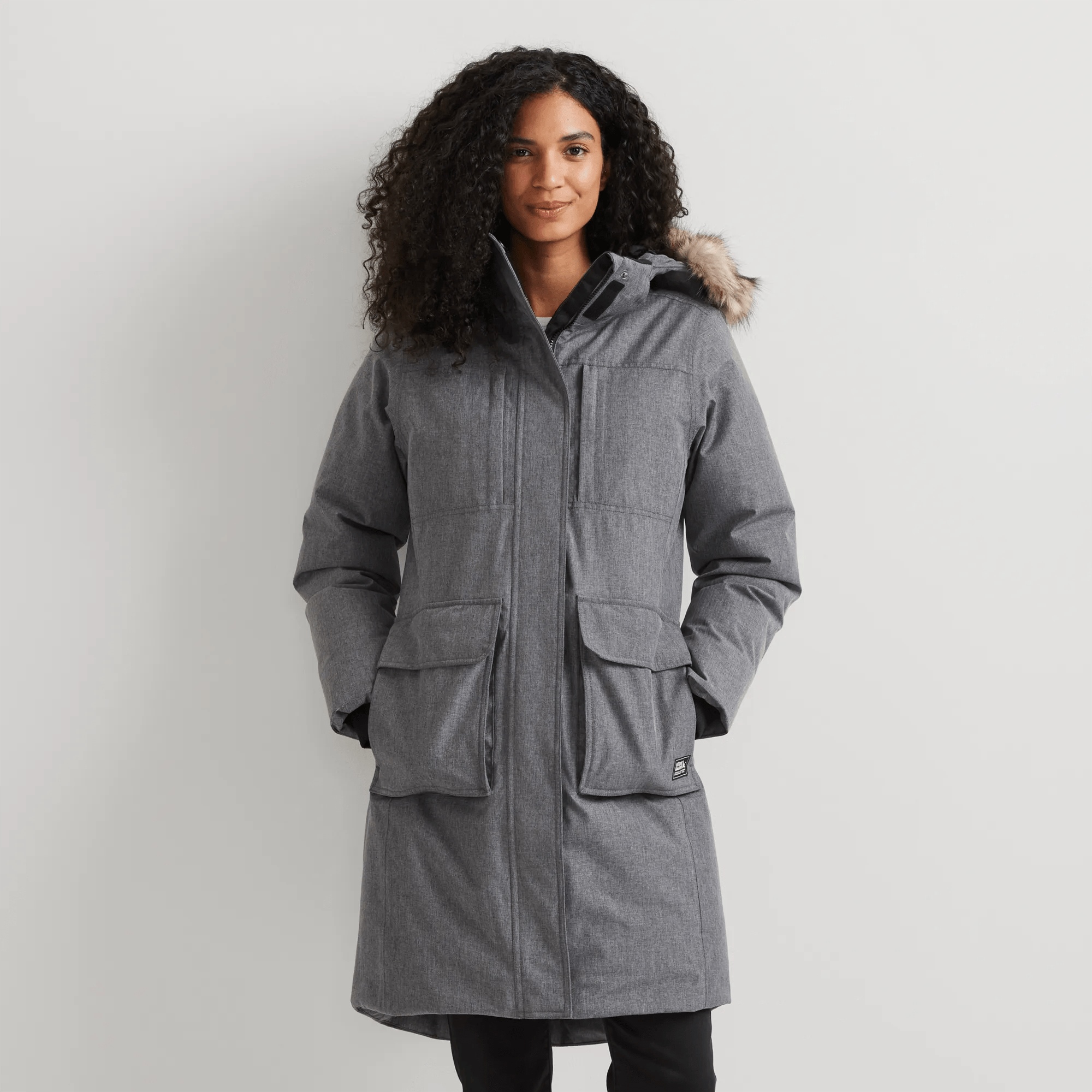 Women's Superior Down Waterproof Hooded Stadium Coat