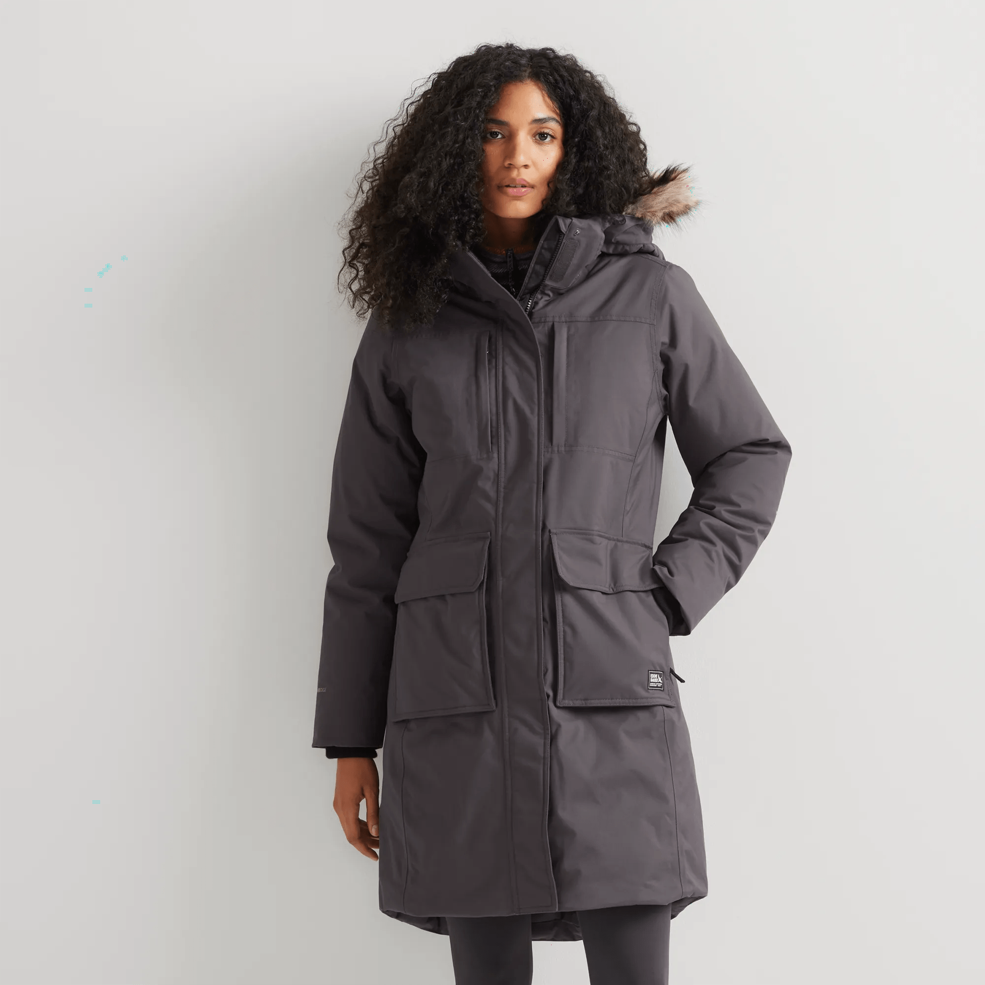 Women's Superior Down Waterproof Hooded Stadium Coat