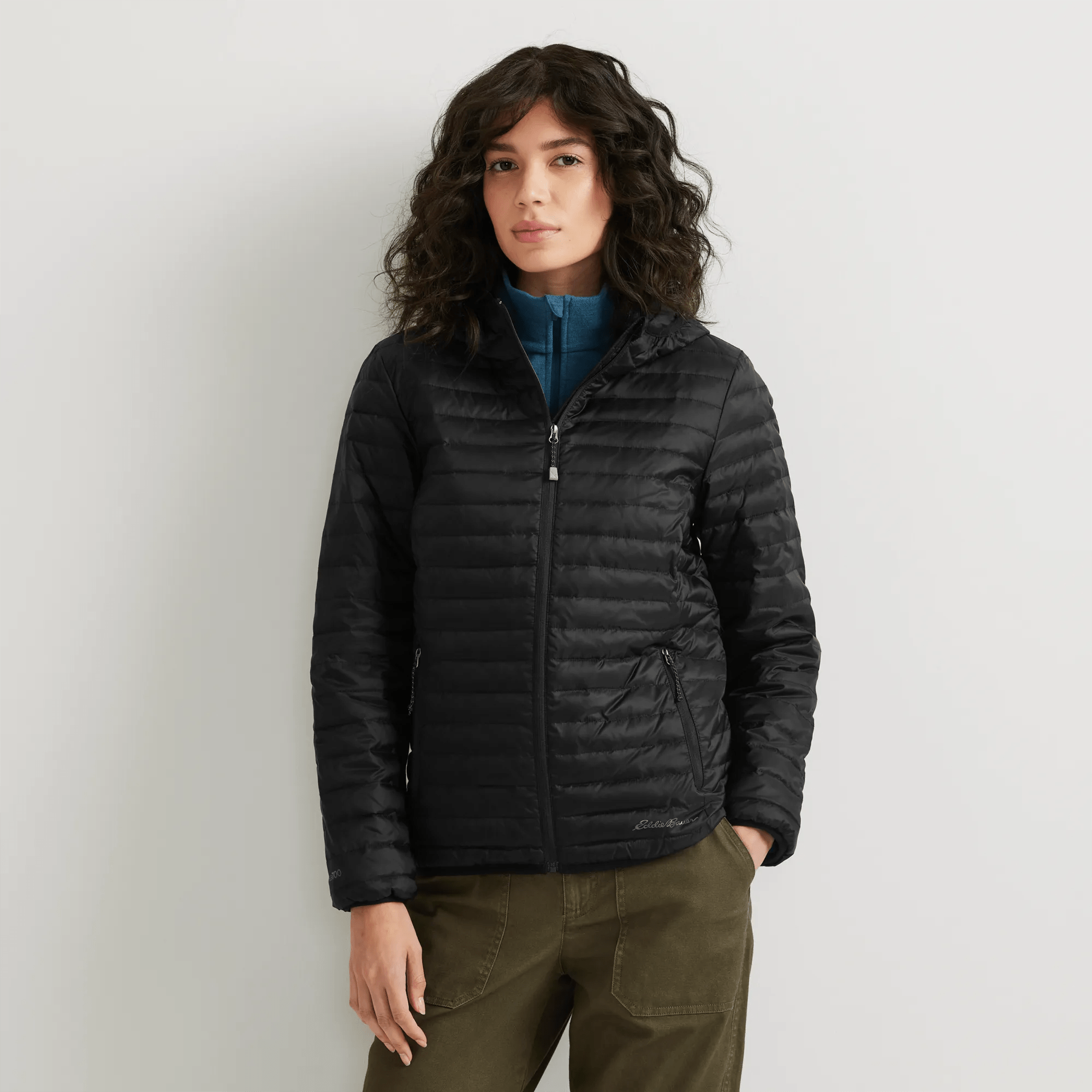 Women's Microlight Packable Down Hooded Jacket