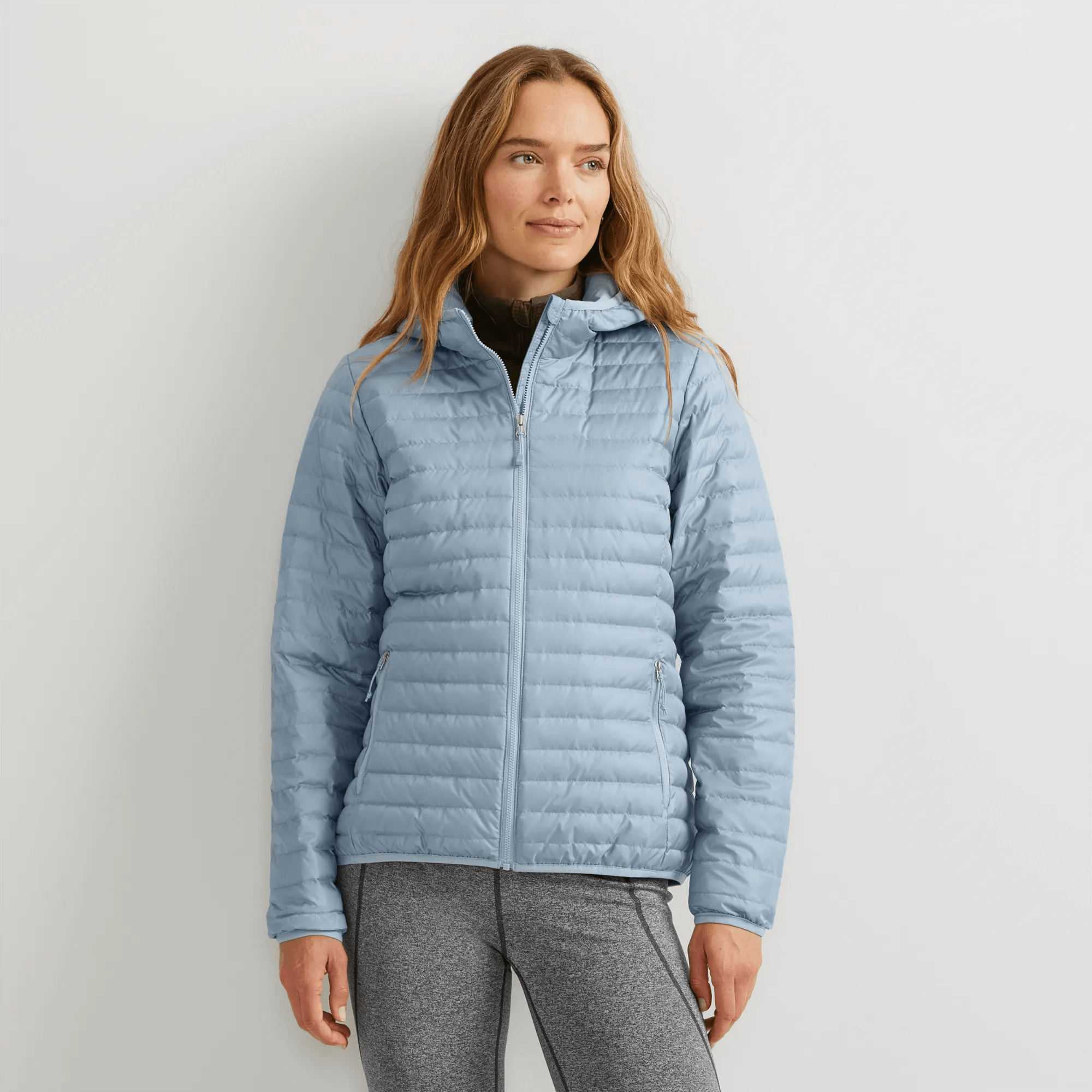 Women's Microlight Packable Down Hooded Jacket