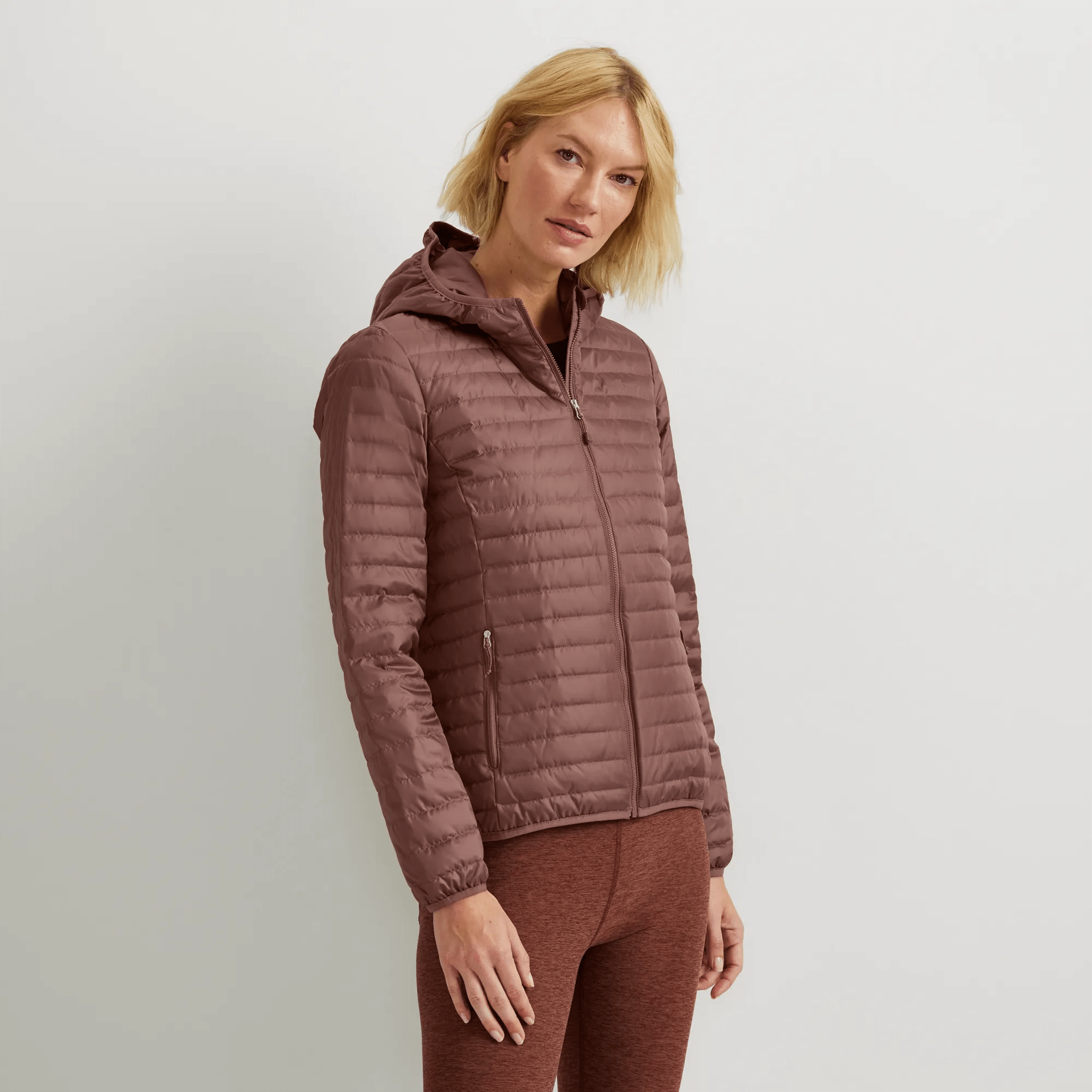 Women's Microlight Packable Down Hooded Jacket