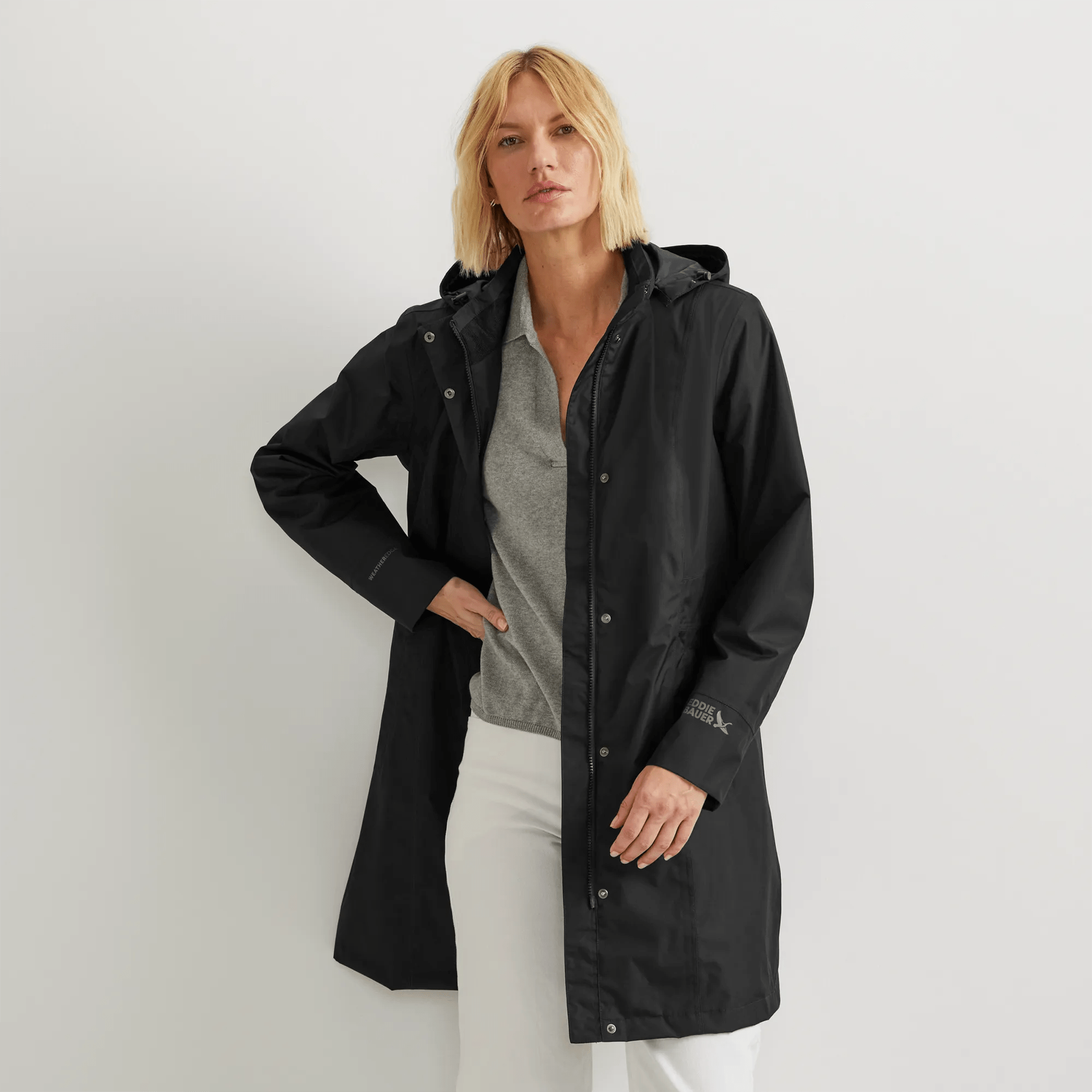 Women's Girl On The Go? Waterproof Hooded Trench Coat