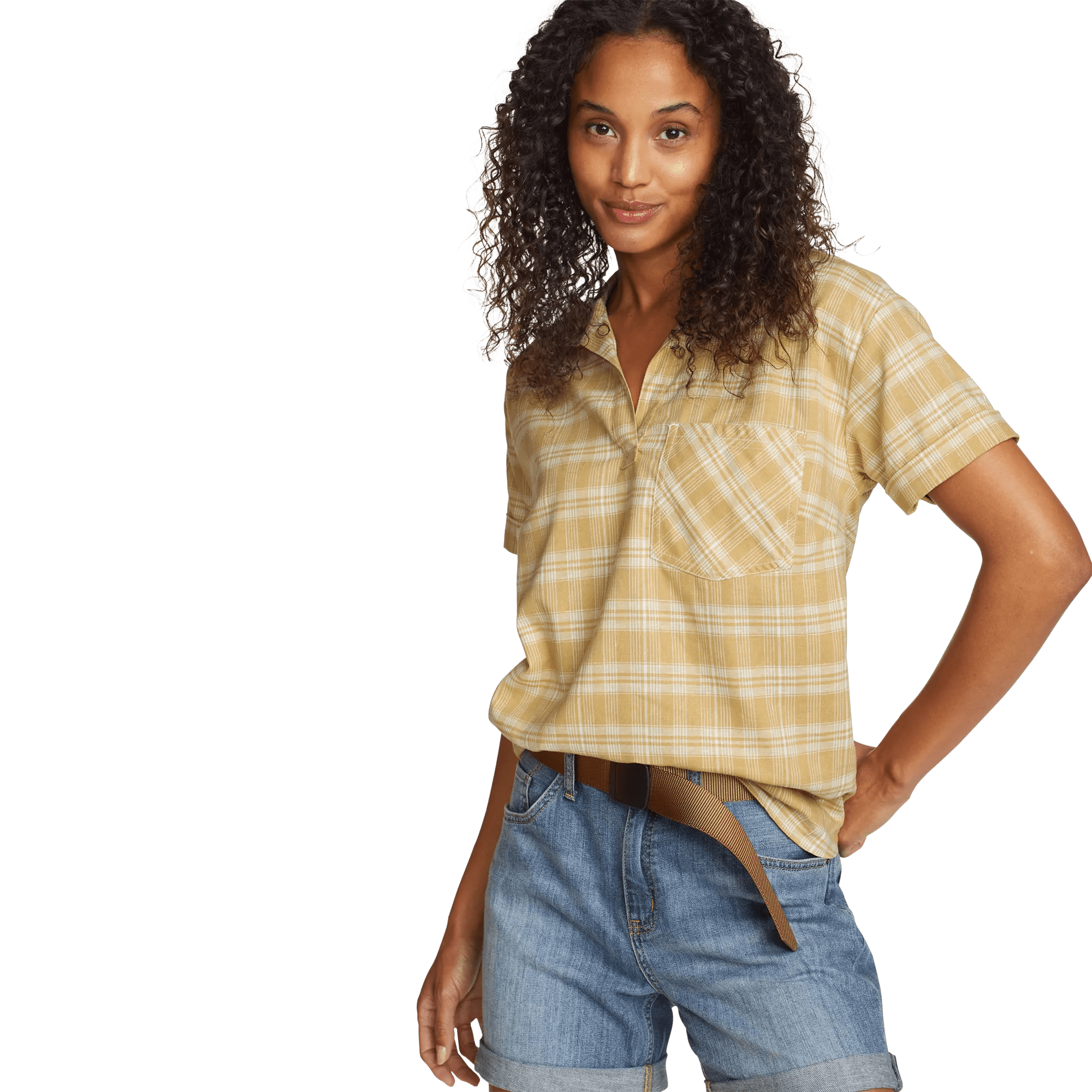 Women's Durable Hemp Short-Sleeve Shirt