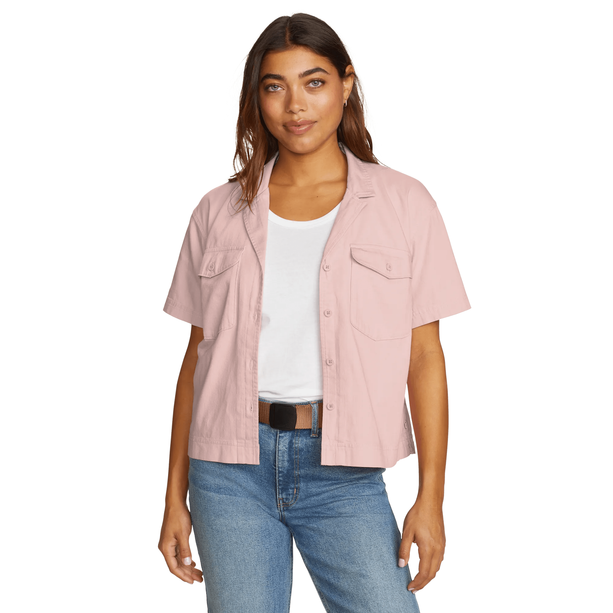 Women's Everyday Cotton Short-Sleeve Shirt