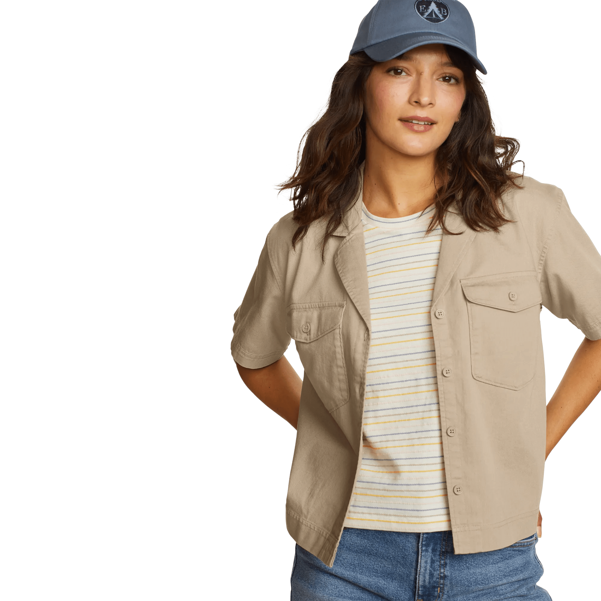 Women's Everyday Cotton Short-Sleeve Shirt