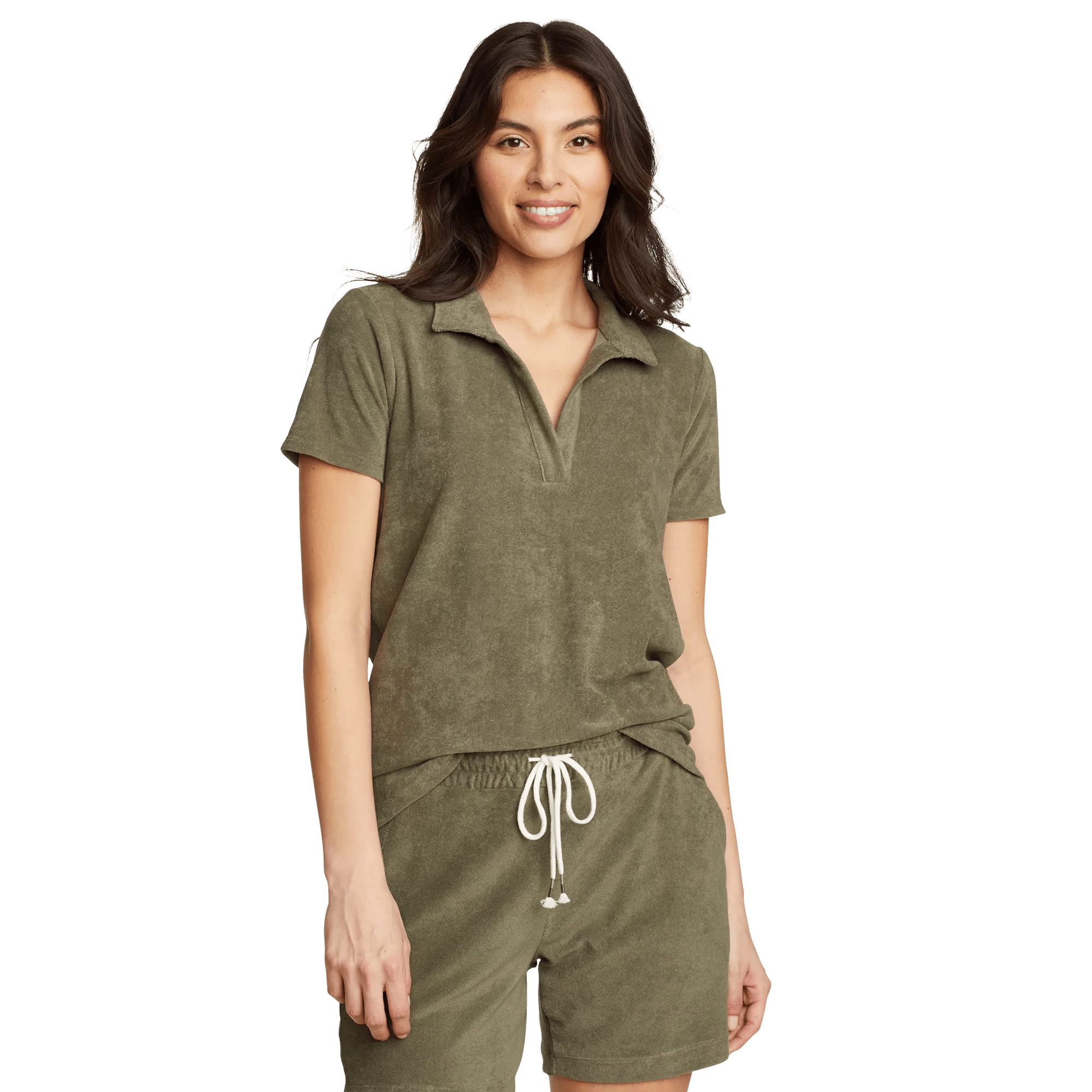 Women's Beachside Terry Polo Shirt