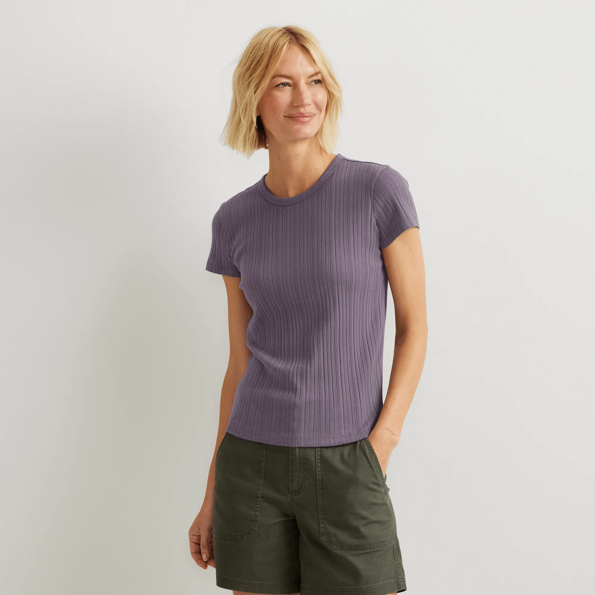 Women's Meadowood Rib Short-Sleeve T-Shirt