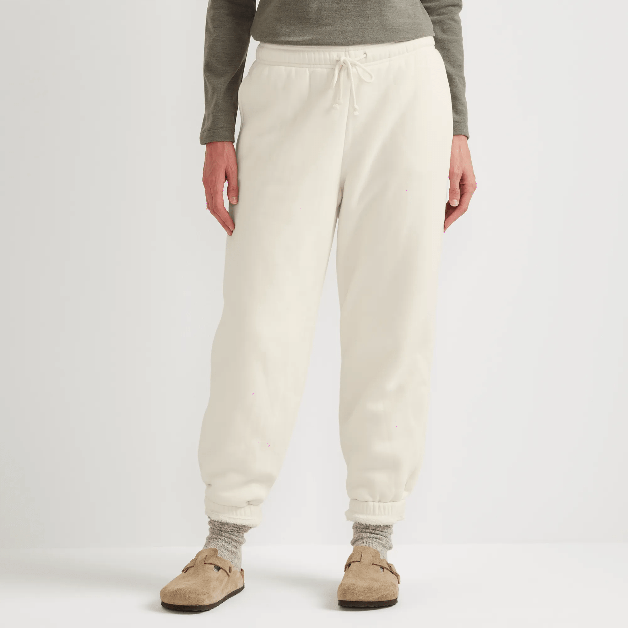 Women's Vintage Soft Faux Shearling-Lined Jogger Sweatpants