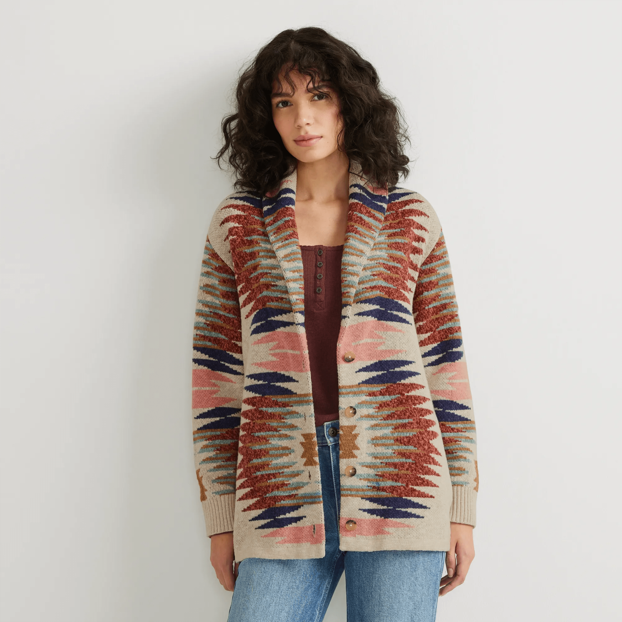 Women's Heirloom Shawl Collar Cardigan