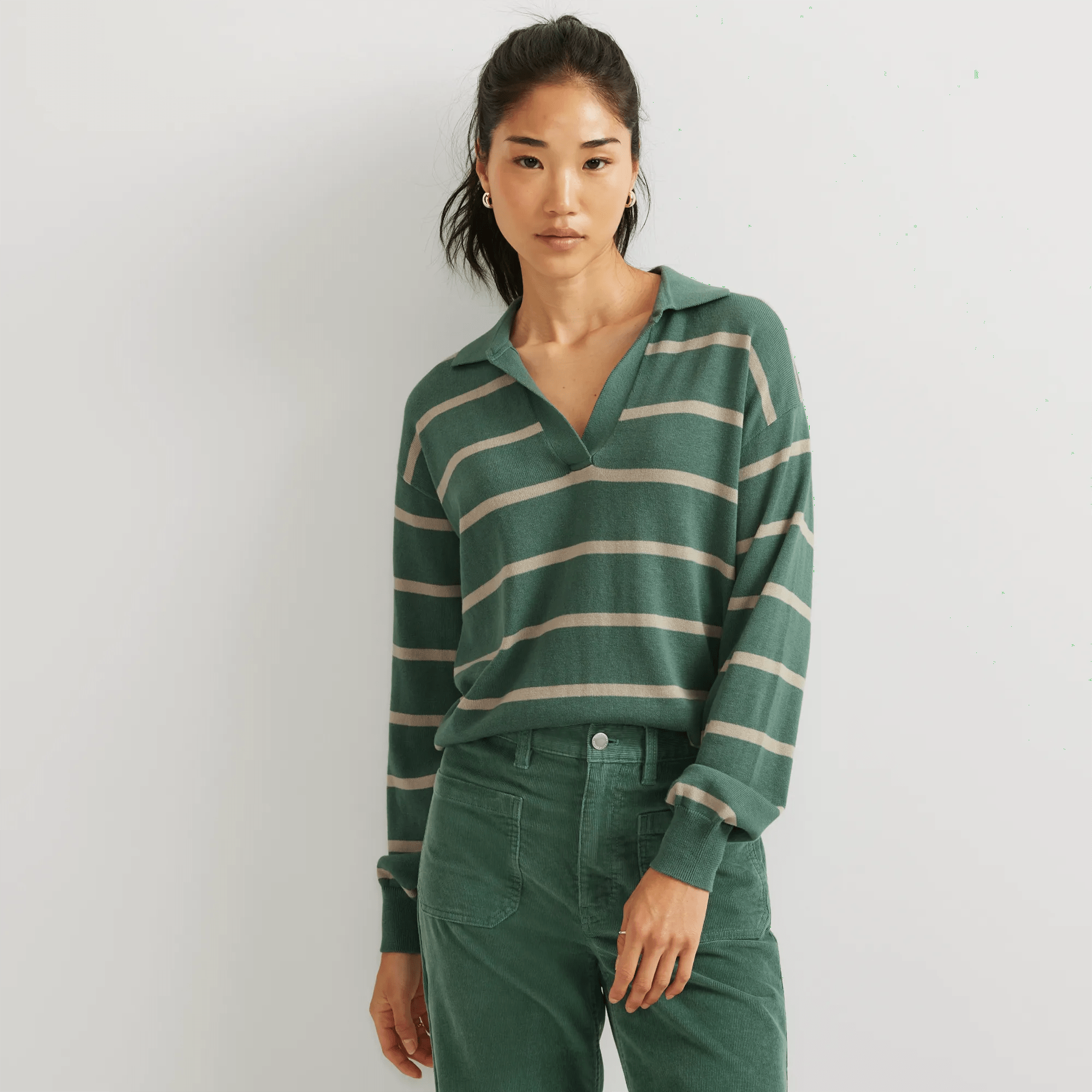 Women's Everyday Johnny Collar Sweater