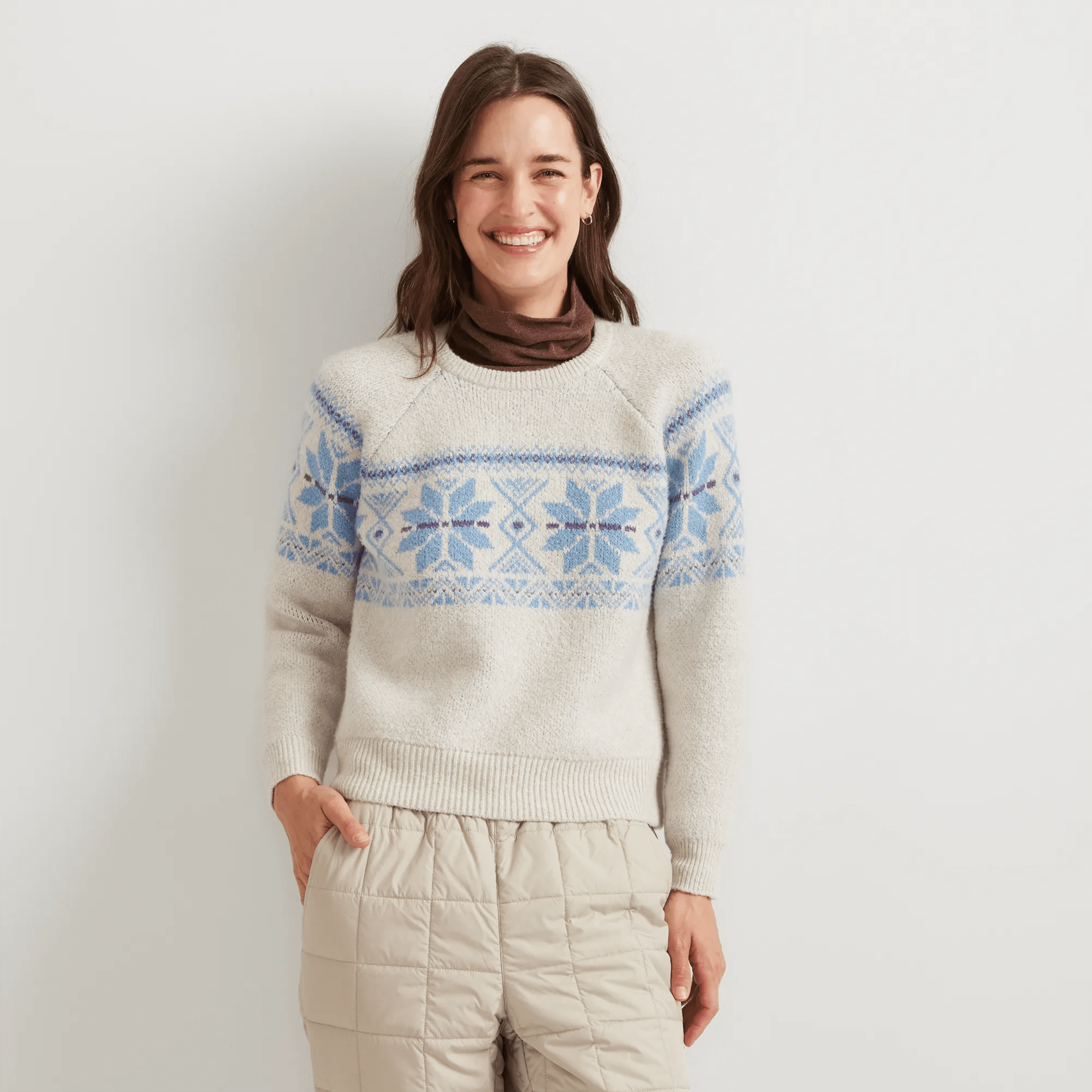Women's Good Cheer Crewneck Sweater - Pattern