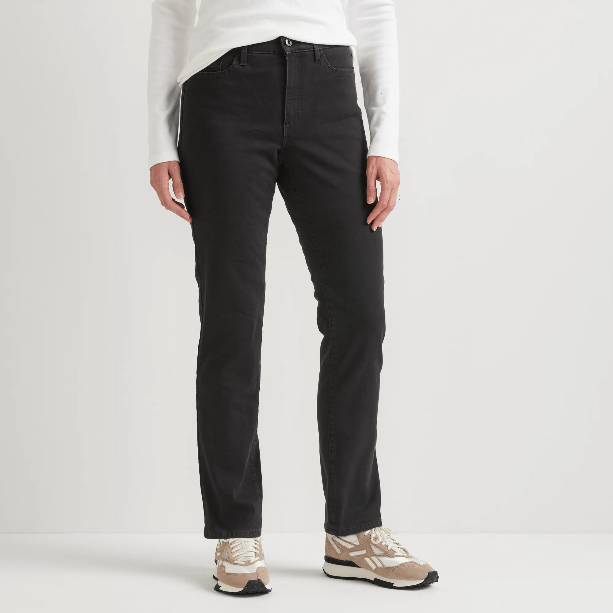 Women's Venture Stretch Fleece-Lined Slim Straight Leg Jeans