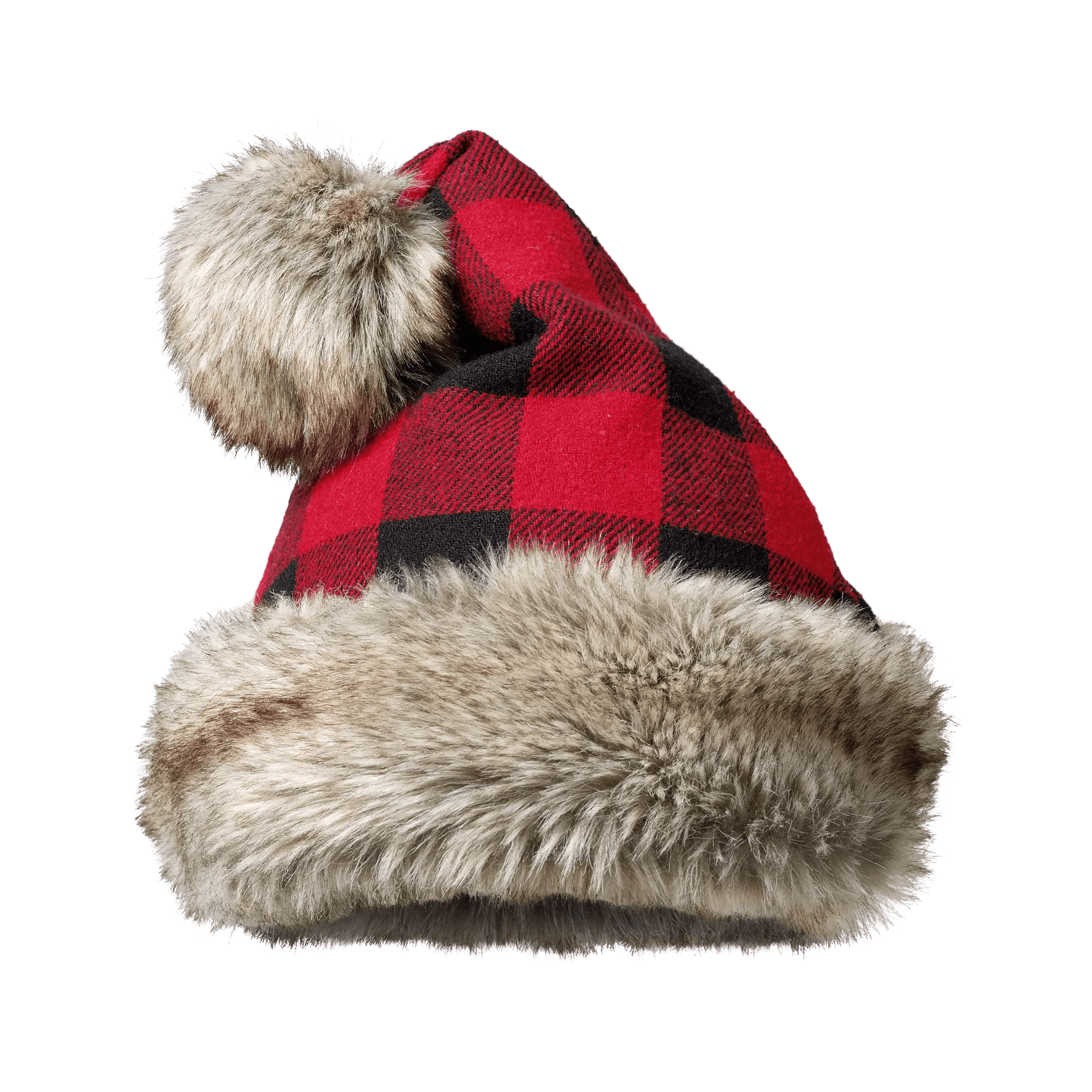 Buffalo Check Santa Hat