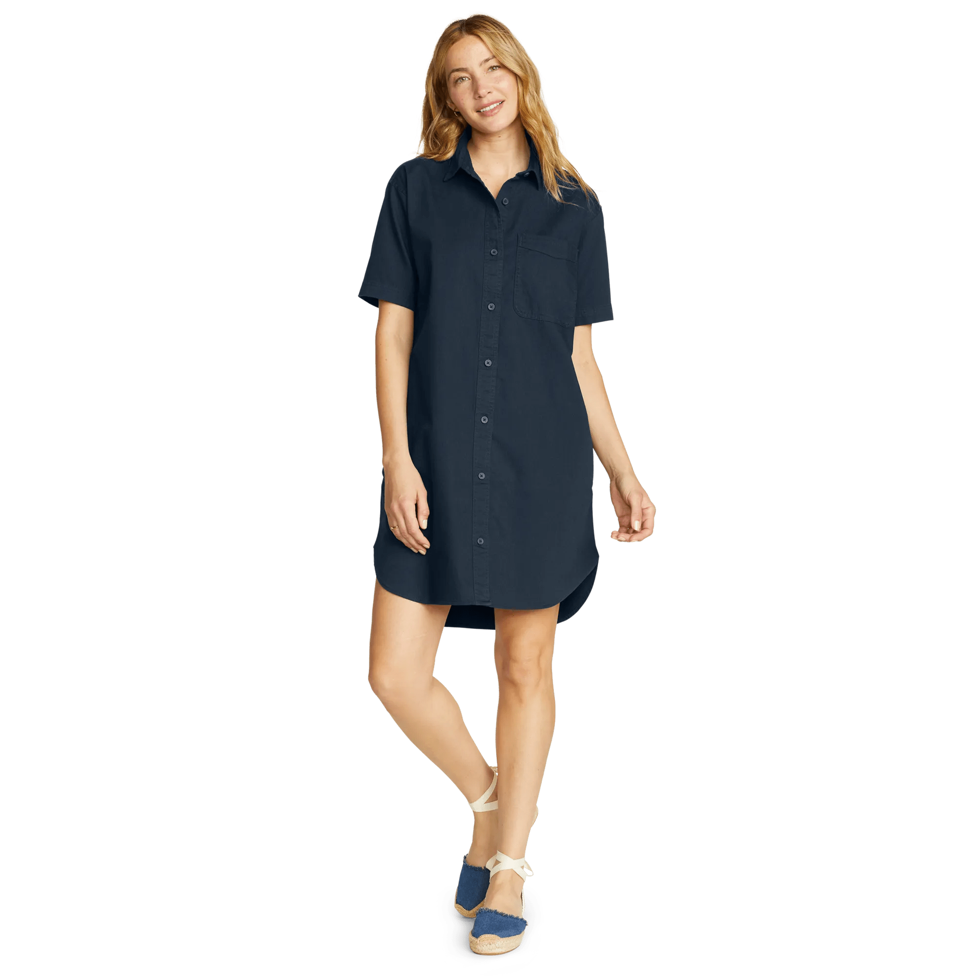 Women's Everyday Cotton Shirt Dress