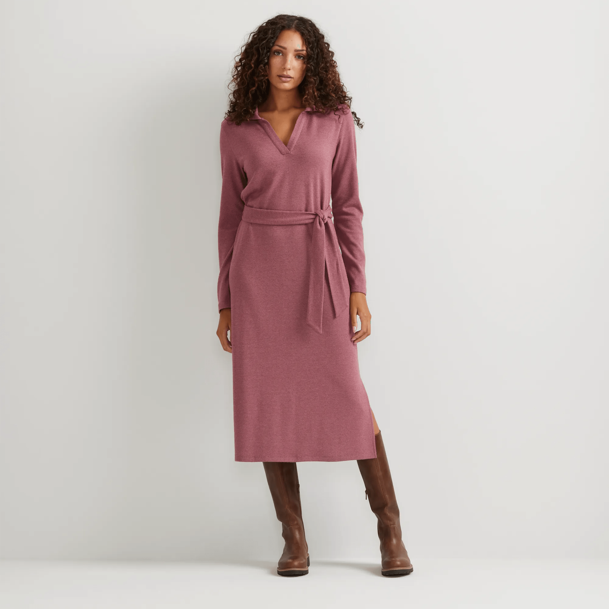 Women's Soft Knit Midi Dress