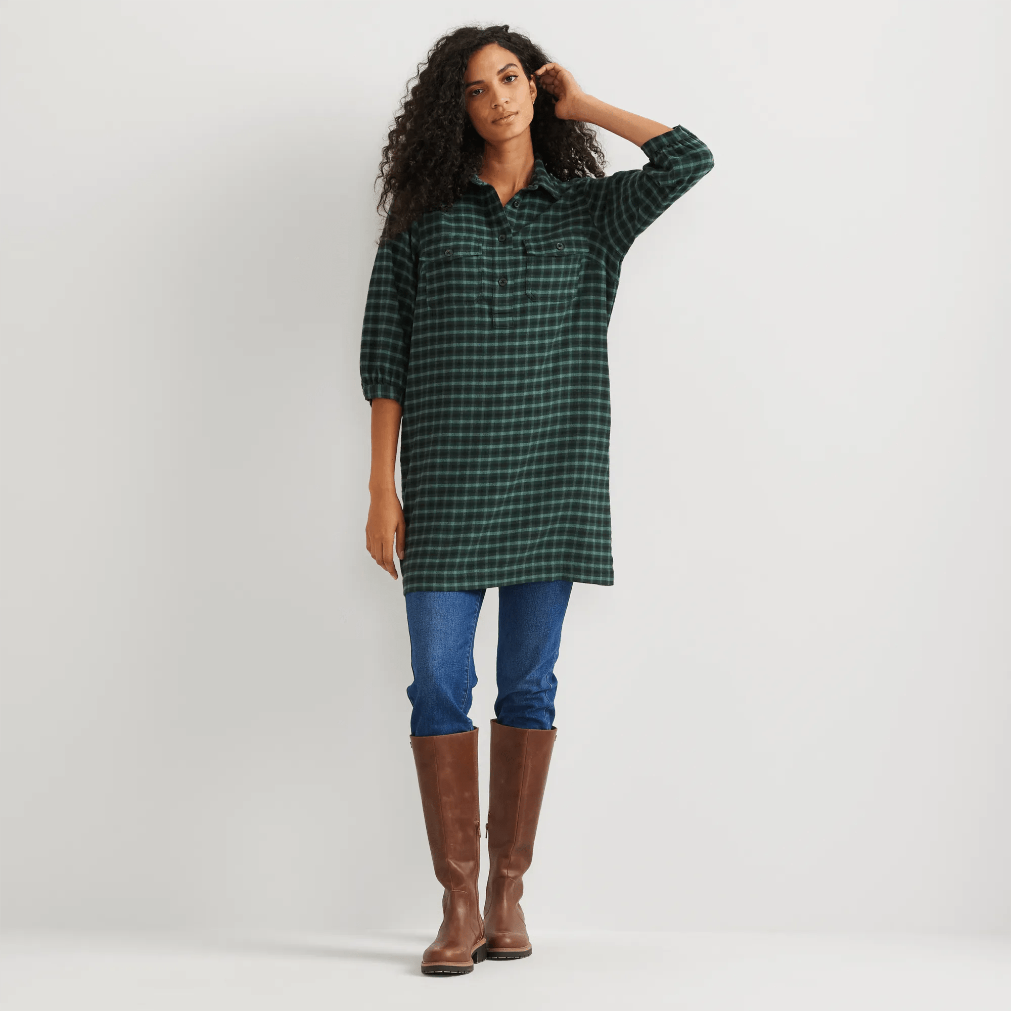 Women's Field Flex Flannel Shirt Dress