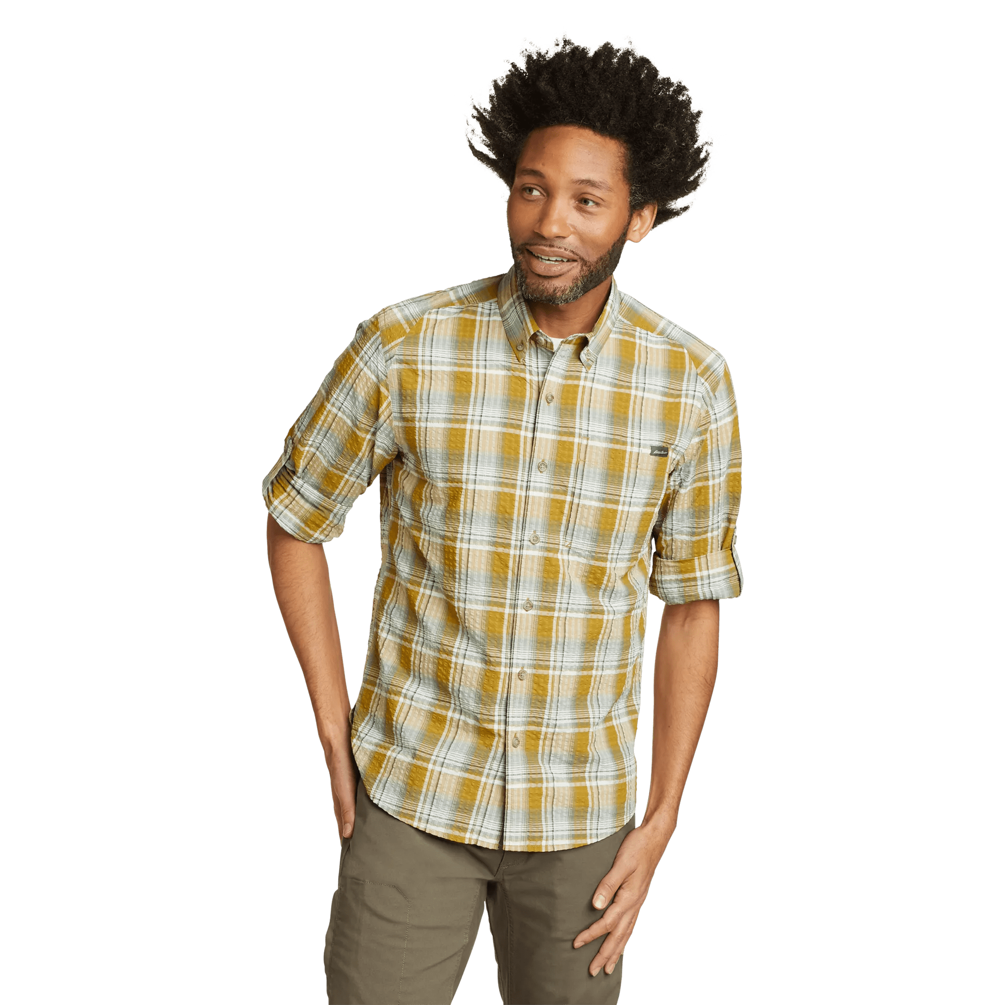 Men's Pack It Seersucker Long-Sleeve Shirt