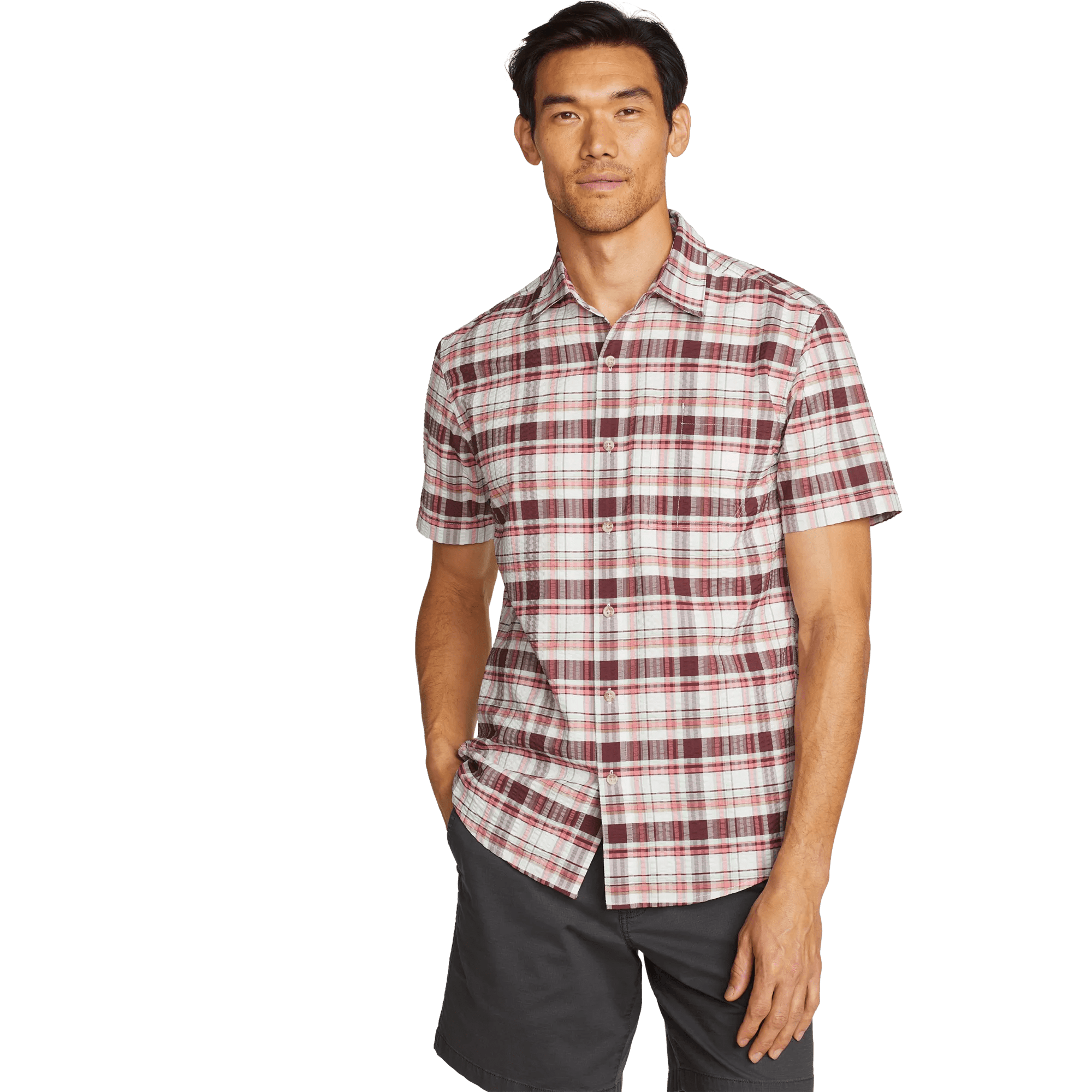 Men's Short-Sleeve Pack It 2.0 Seersucker Shirt