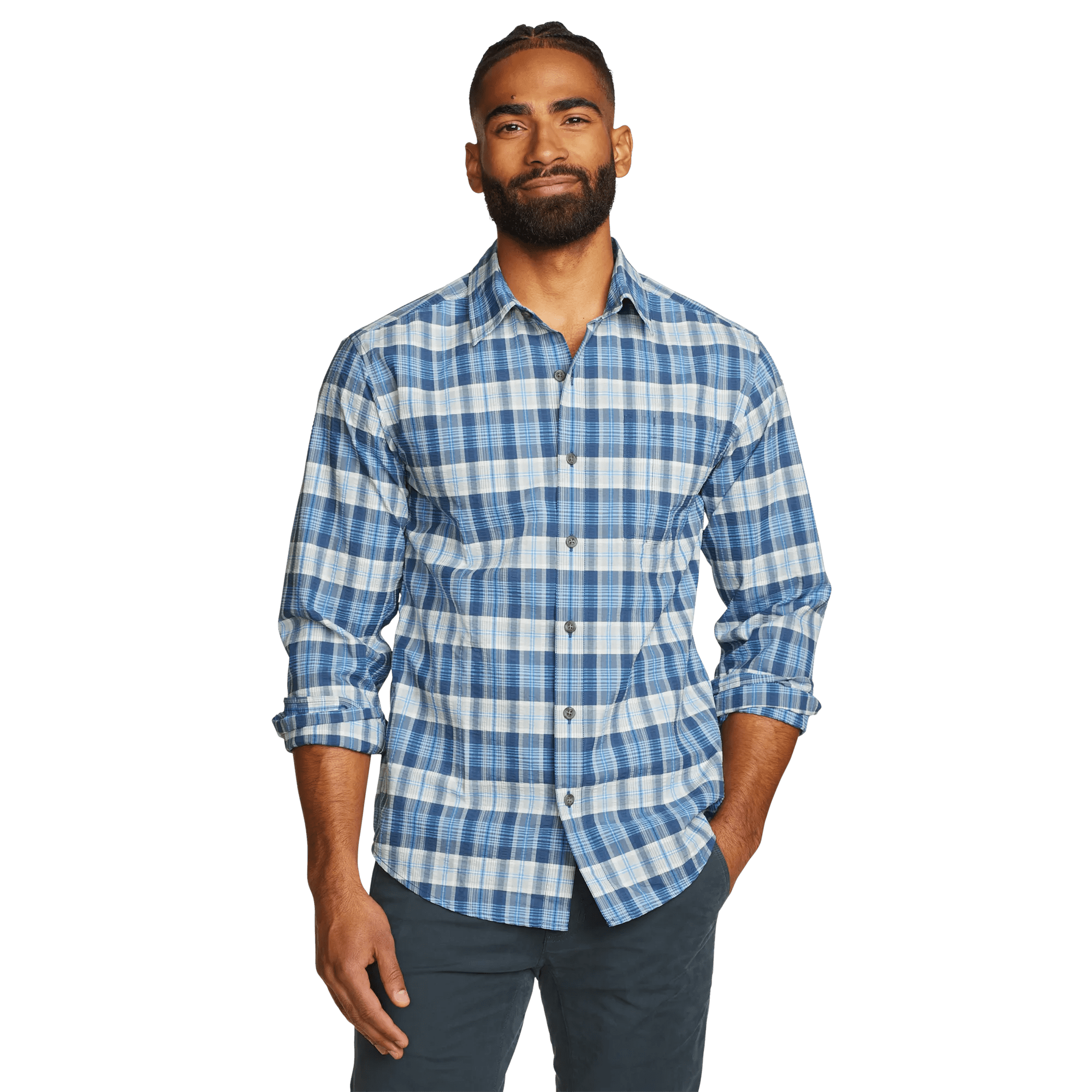 Men's Long-Sleeve Pack It 2.0 Seersucker Shirt