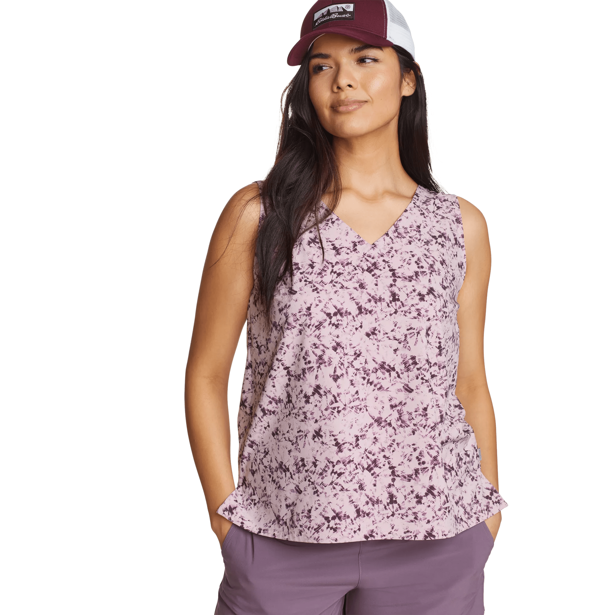 Women's Departure V-Neck Tank Top - Print