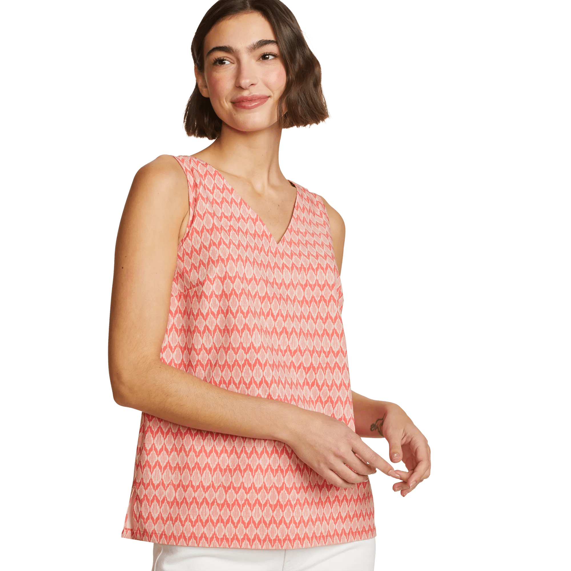 Women's Departure V-Neck Tank Top - Print