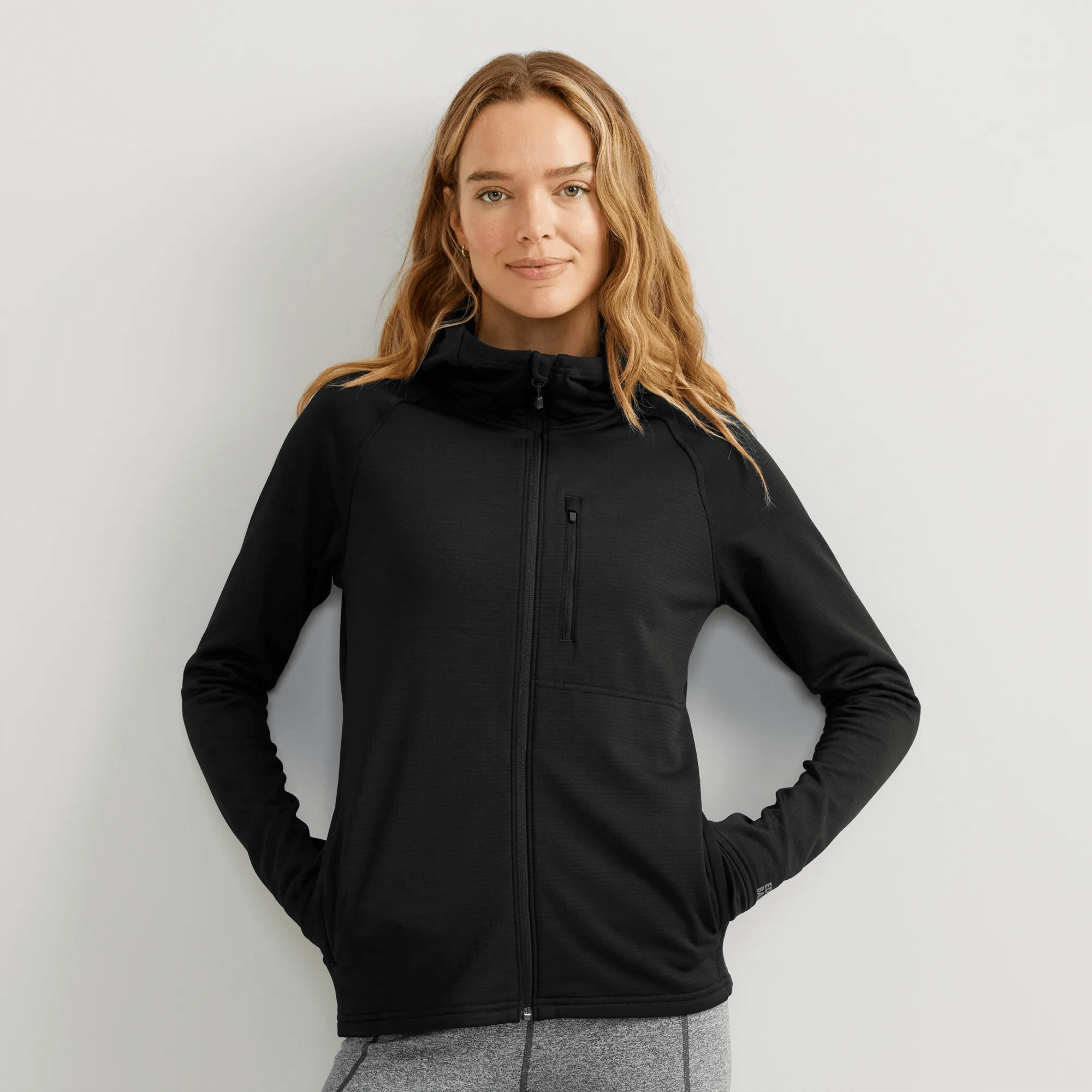 Women's High Route Grid Fleece Full-Zip Hoodie
