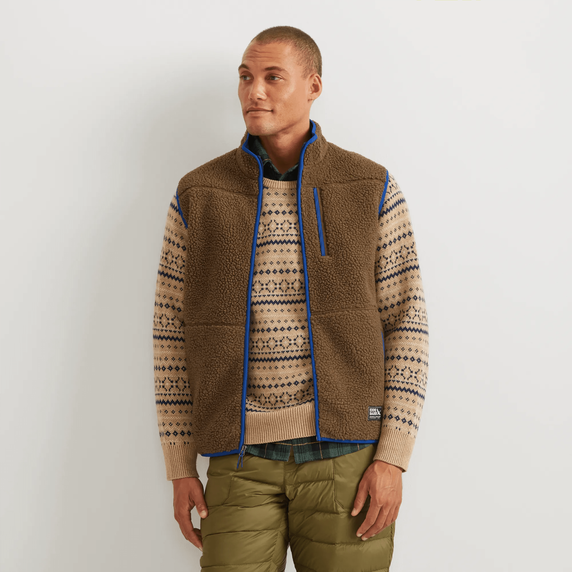 Men's Chilali Faux Shearling Fleece Vest