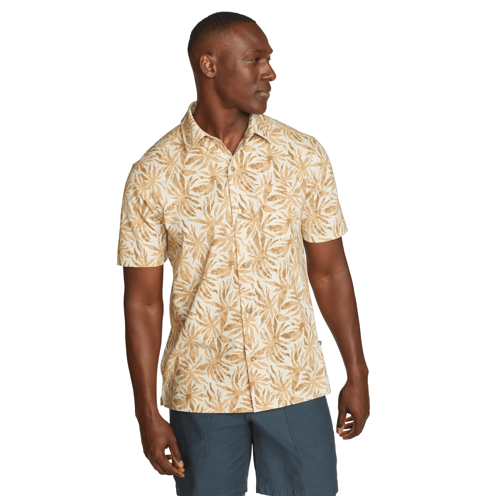 Men's Baja Knit Button-Up Shirt