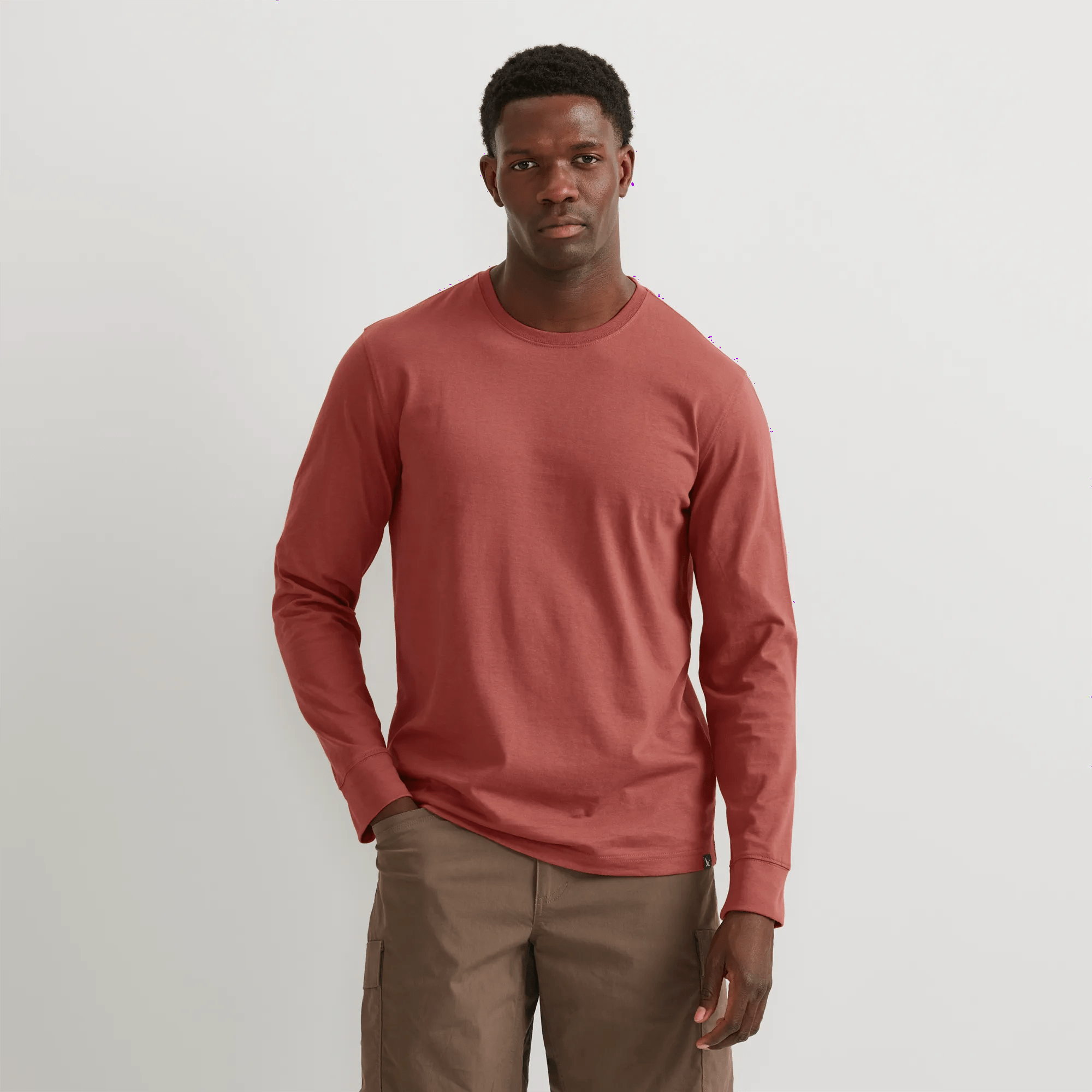 Men's Legend Wash 100% Cotton Long-Sleeve Classic T-Shirt