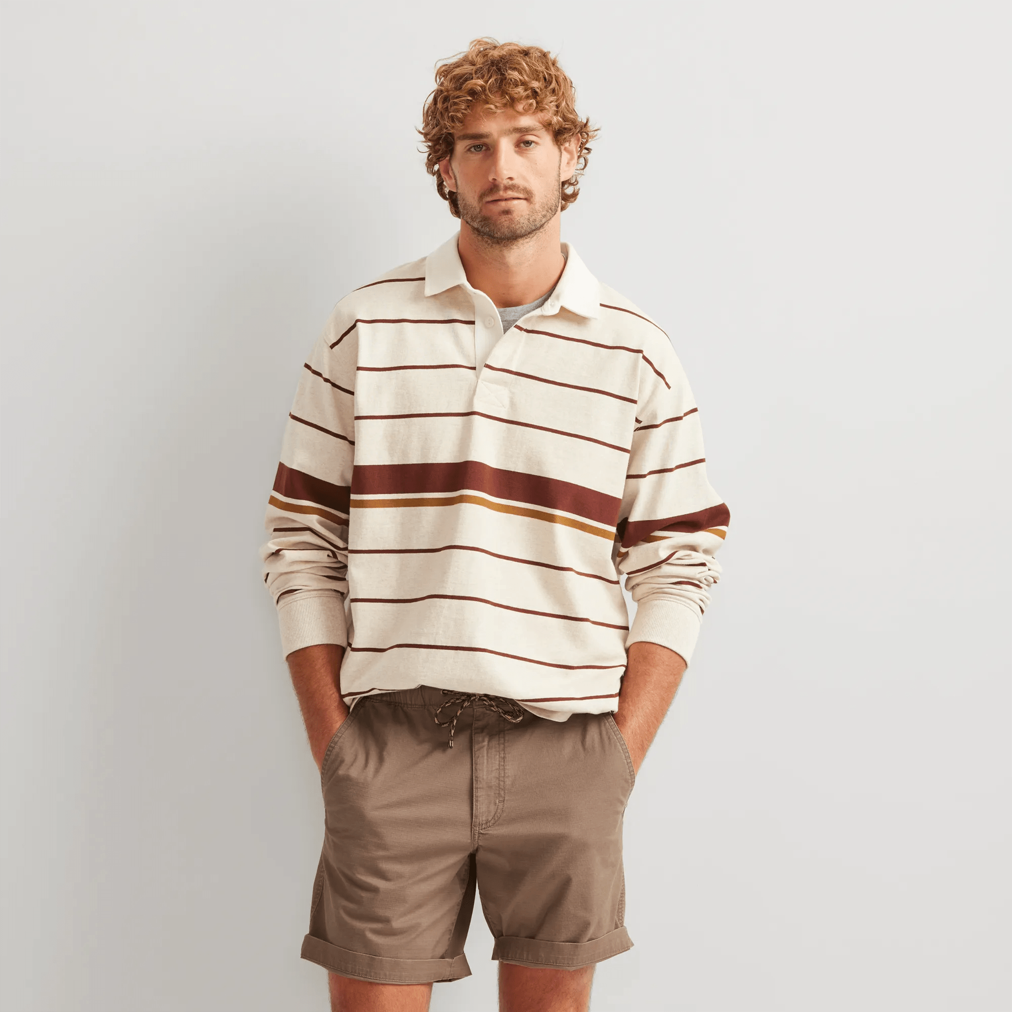Men's Striped Rugby Shirt
