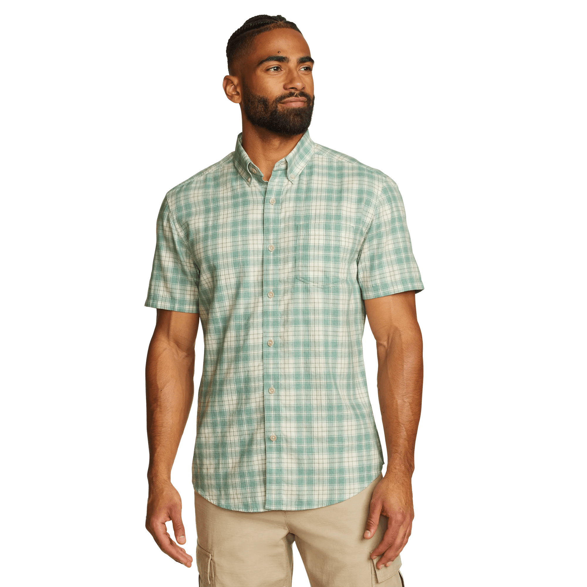 Men's Tidelands Short-Sleeve Yarn-Dyed Textured Shirt