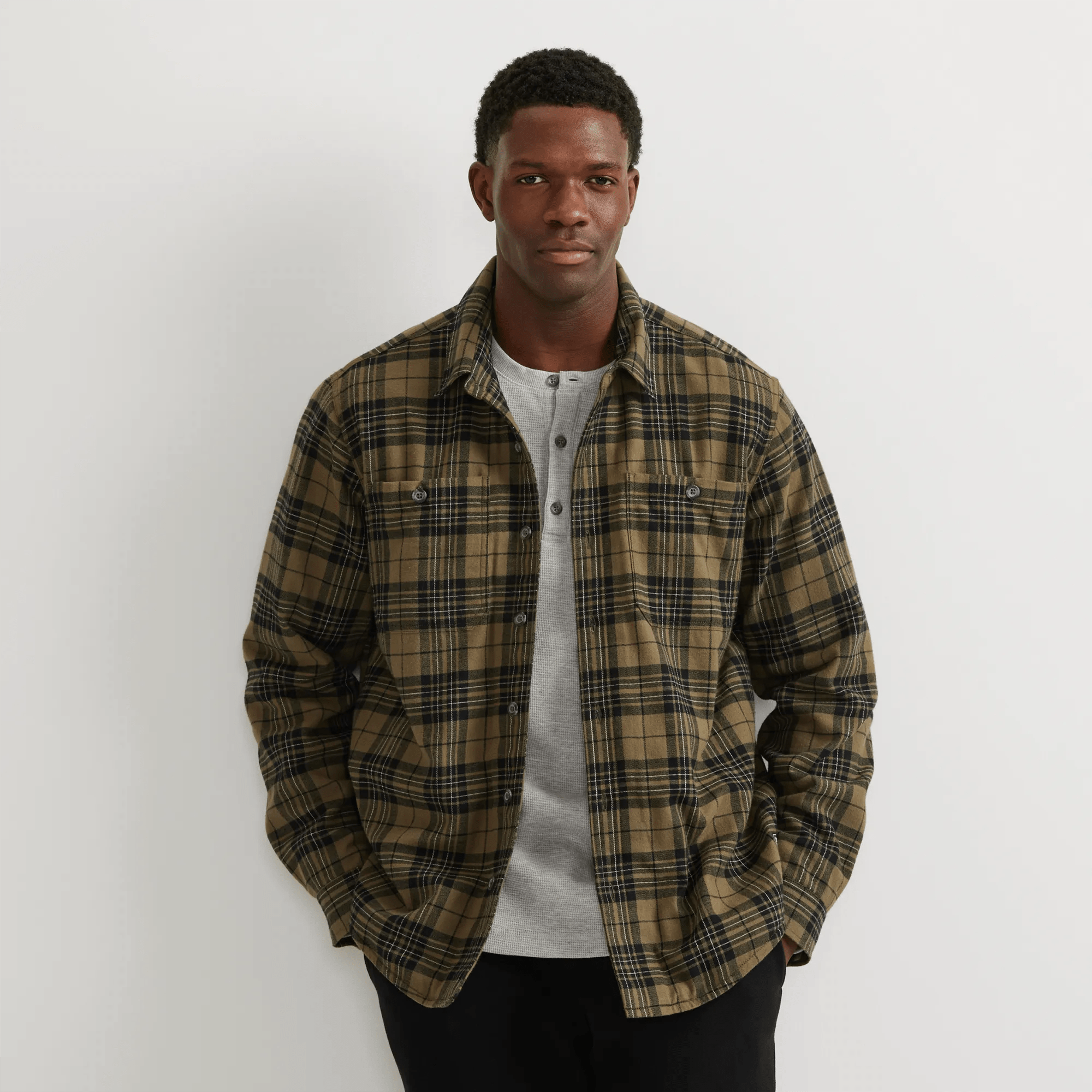 Men's Eddie's Field Fleece-Lined Flannel Shirt Jacket