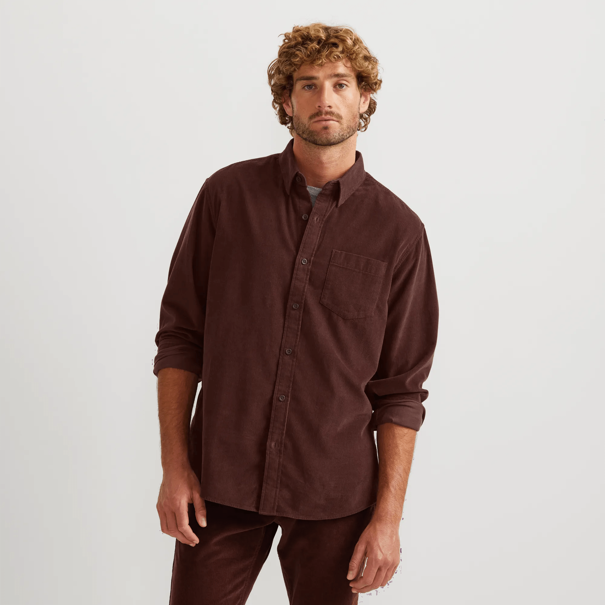 Men's Fine-Wale Corduroy Shirt