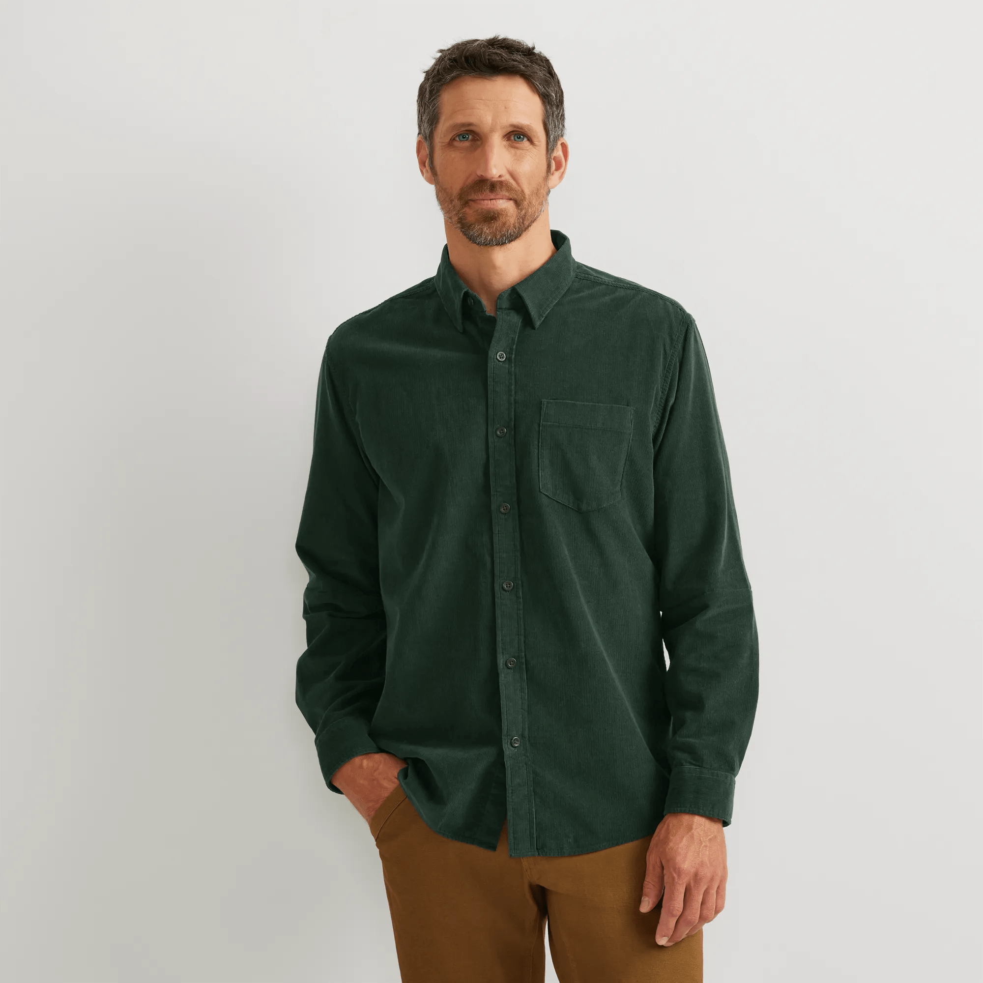 Men's Fine-Wale Corduroy Shirt