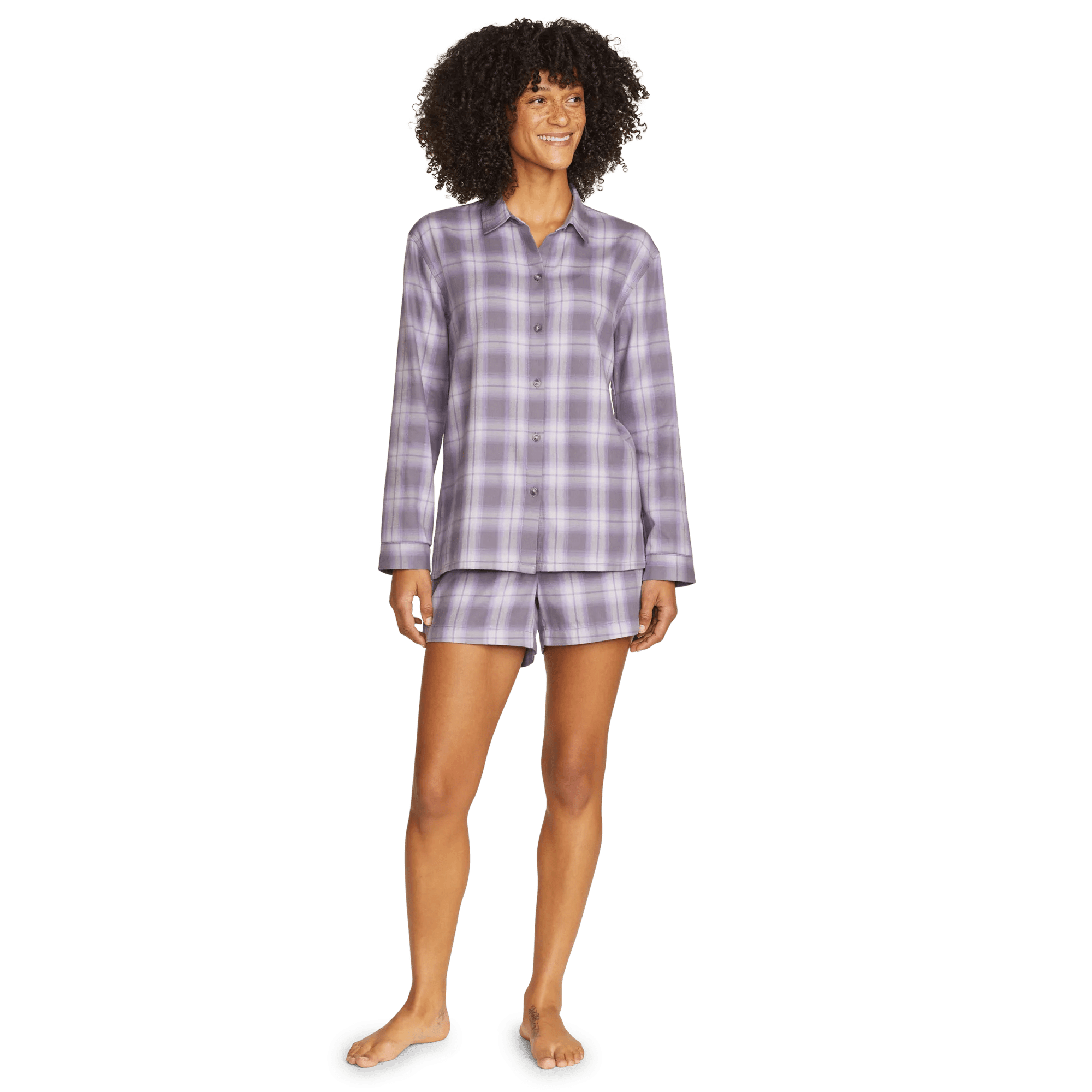 Women's Soft Flannel Relaxed Pajama Set