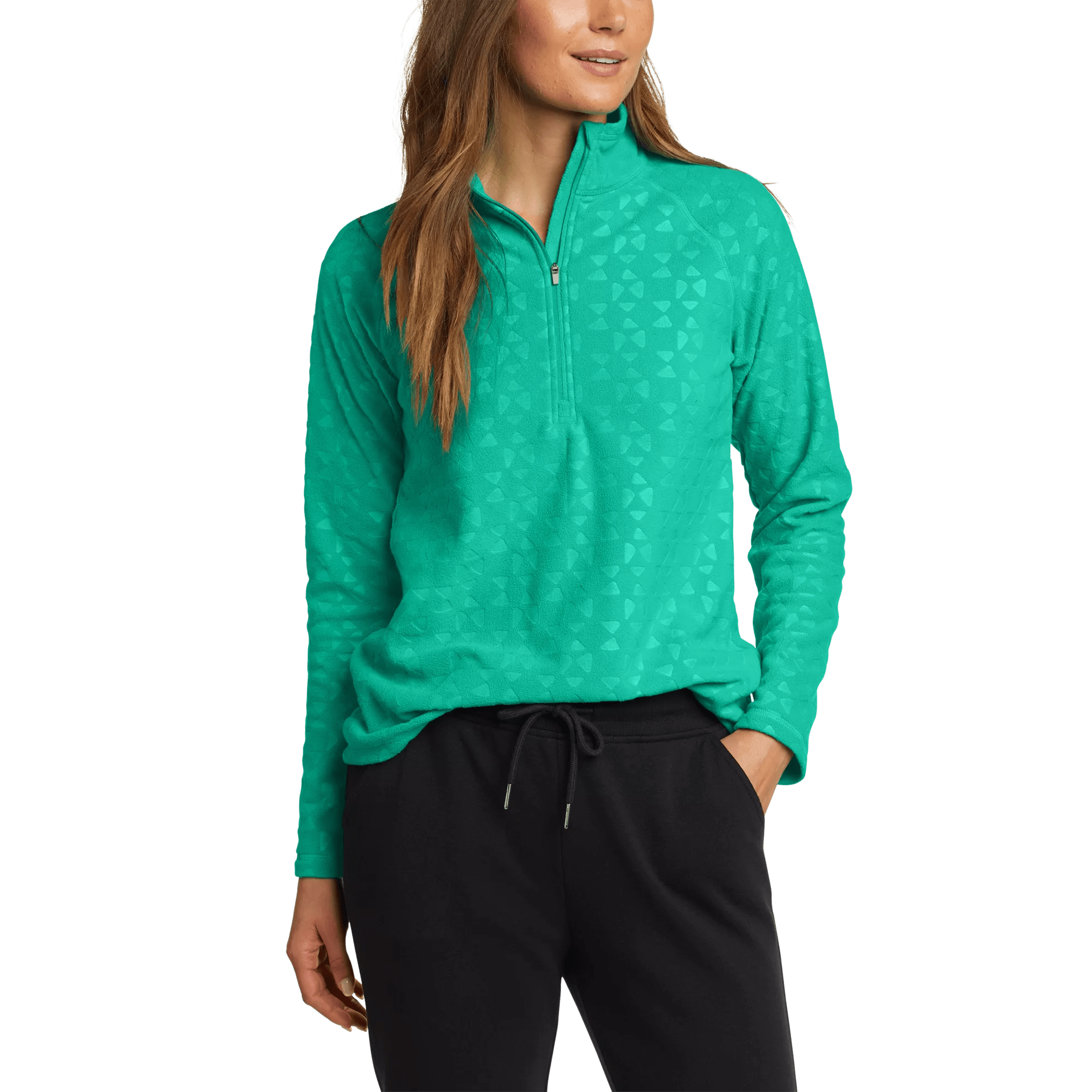 Women's Fast Fleece Raglan-Sleeve 1/4-Zip - Print