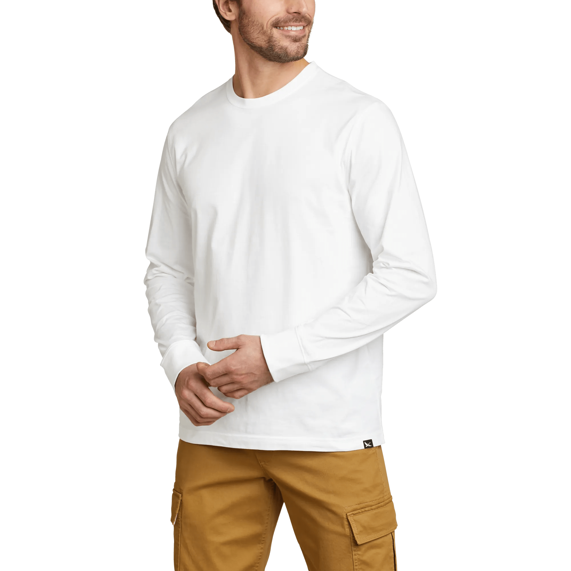 Men's Legend Wash Classic Long-Sleeve 100% Cotton T-Shirt