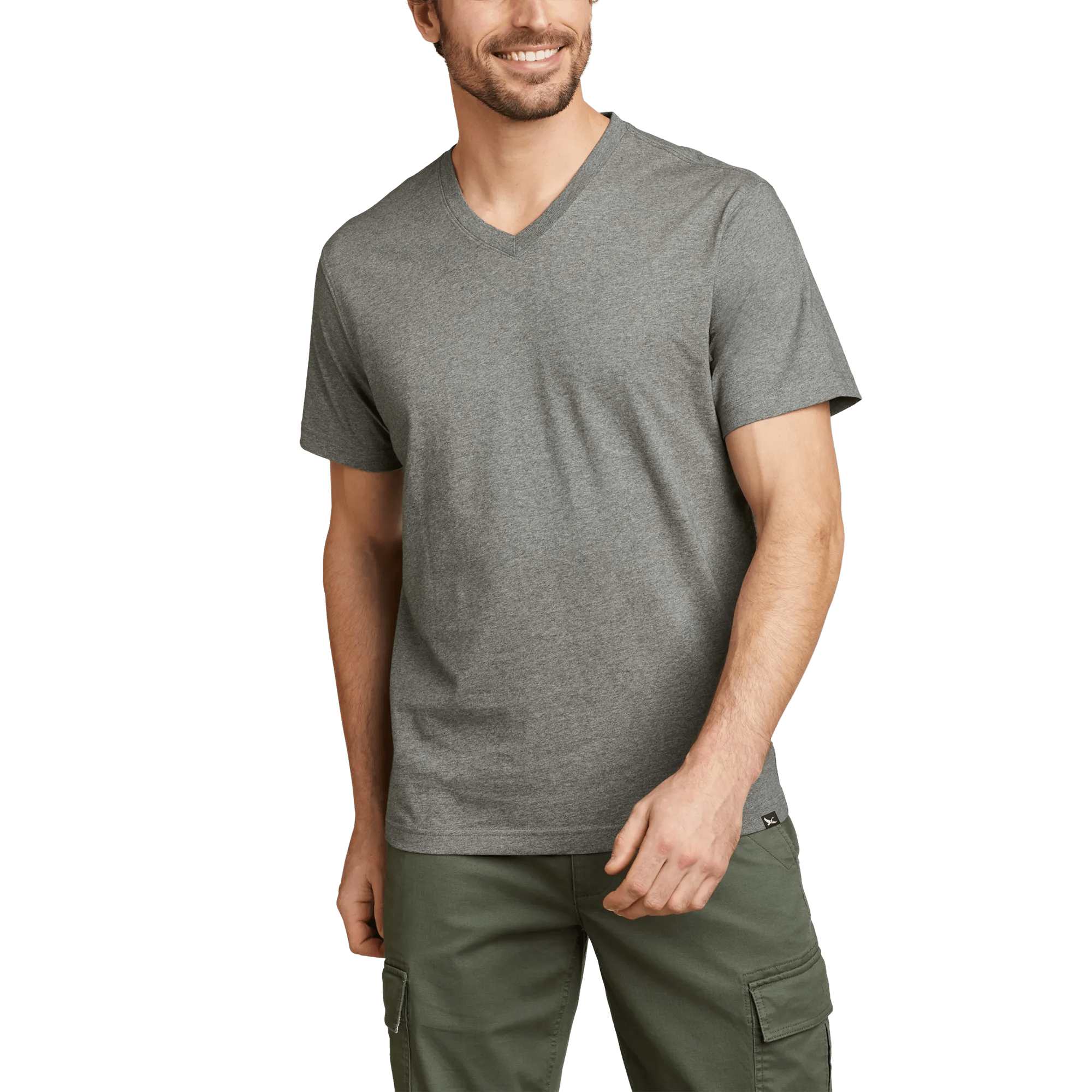 Men's Legend Wash Classic Short-Sleeve 100% Cotton V-Neck T-Shirt