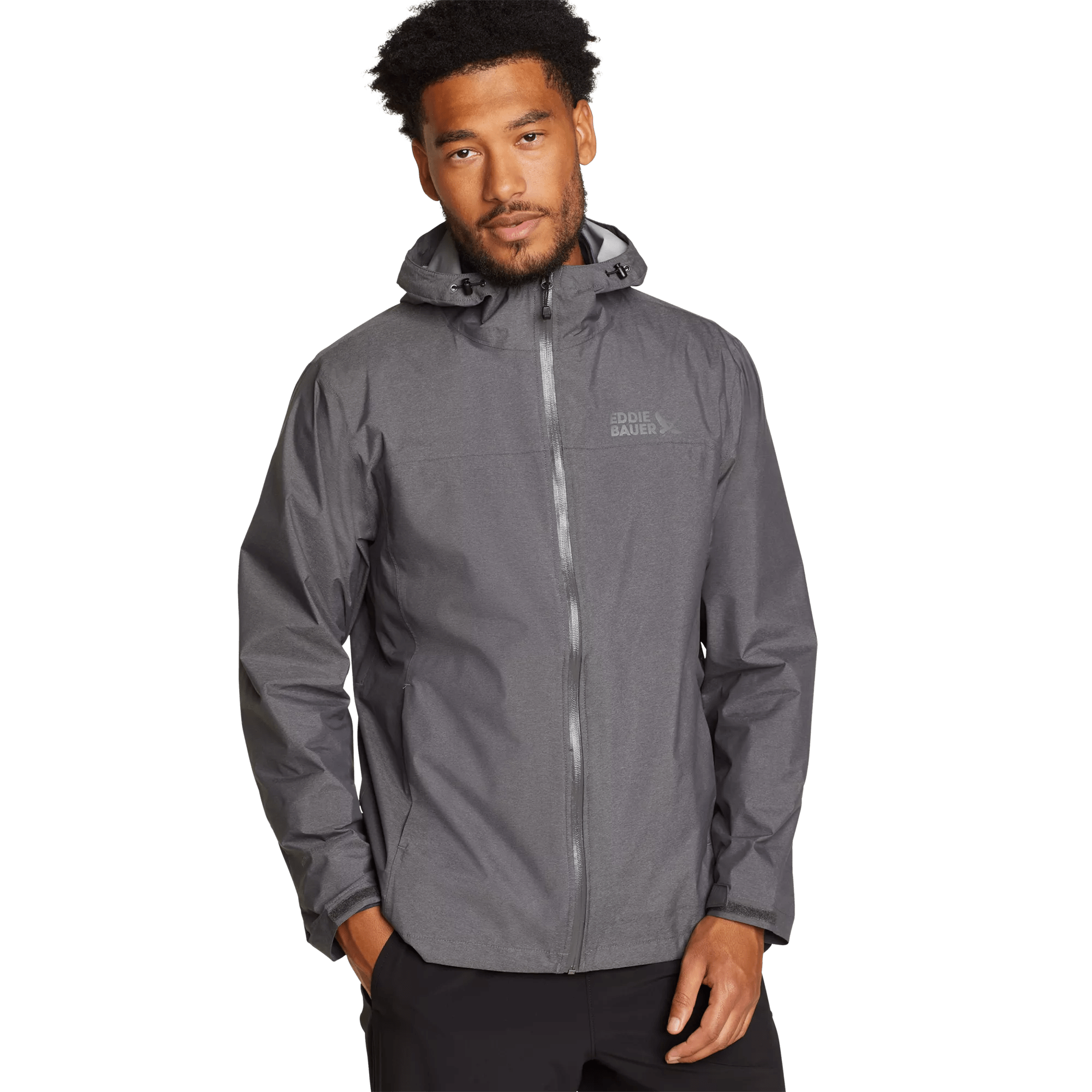 Men's Cloud Cap Waterproof Packable Hooded Rain Jacket