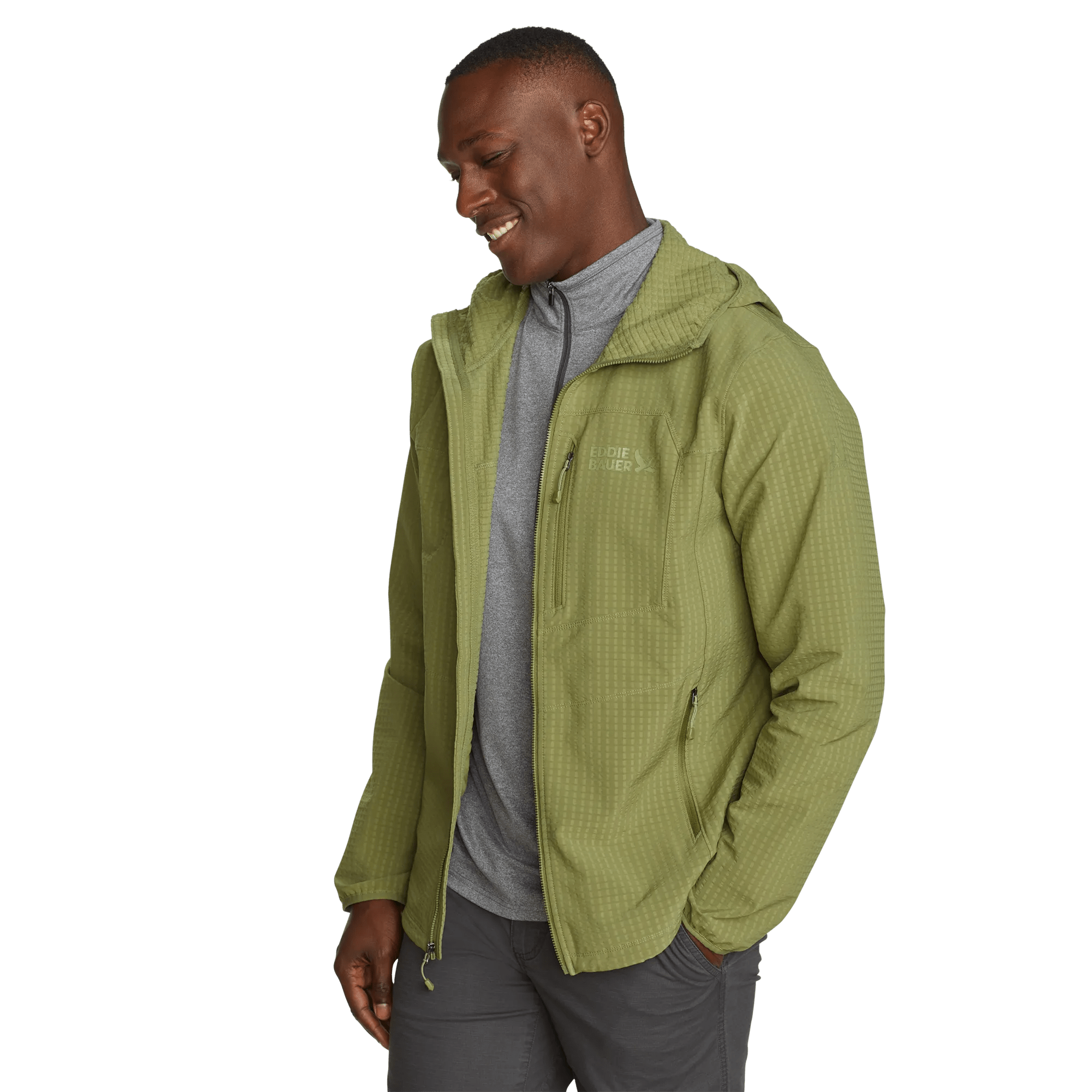 Men's Sandstone Grid Hoodie