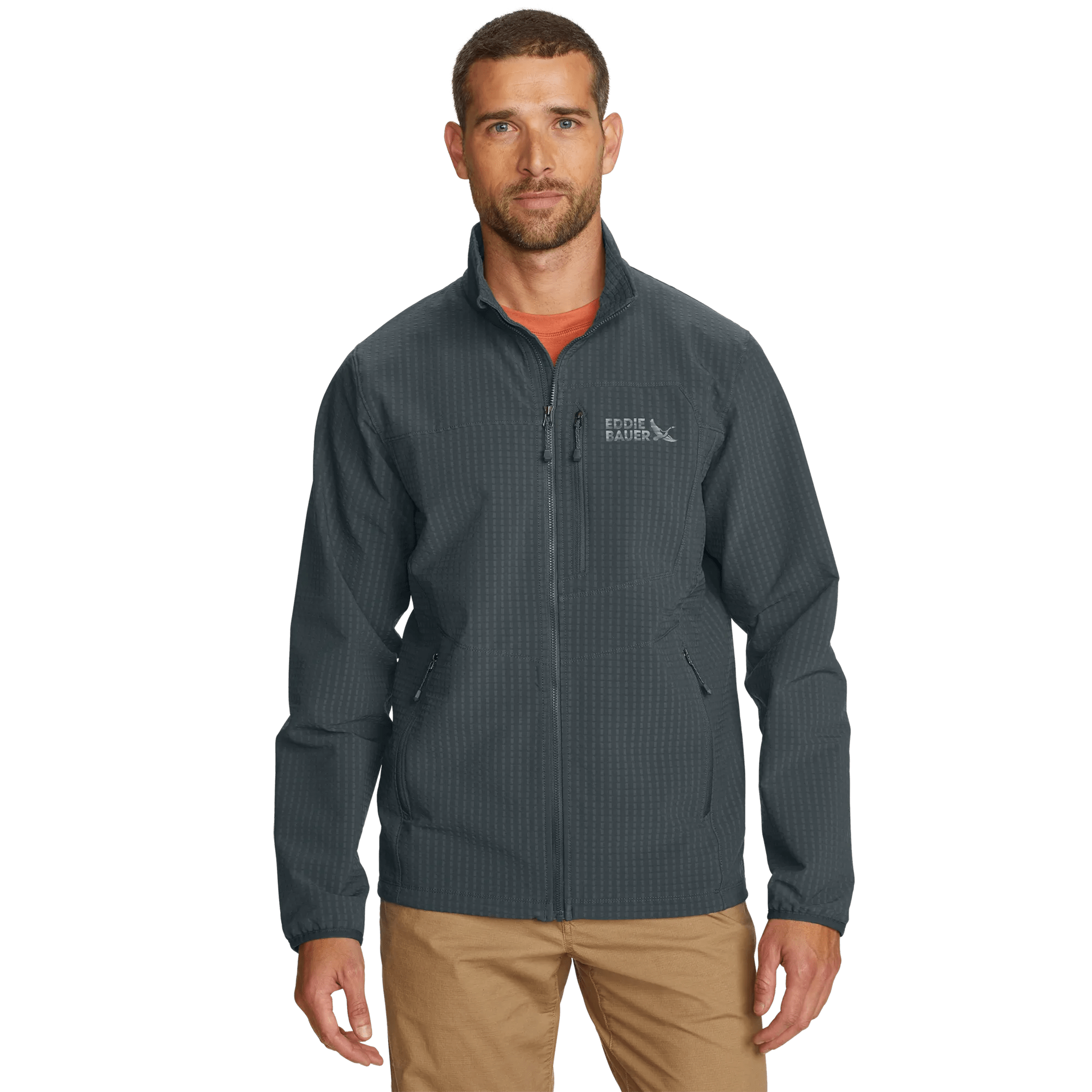 Men's Sandstone Grid Shell Jacket