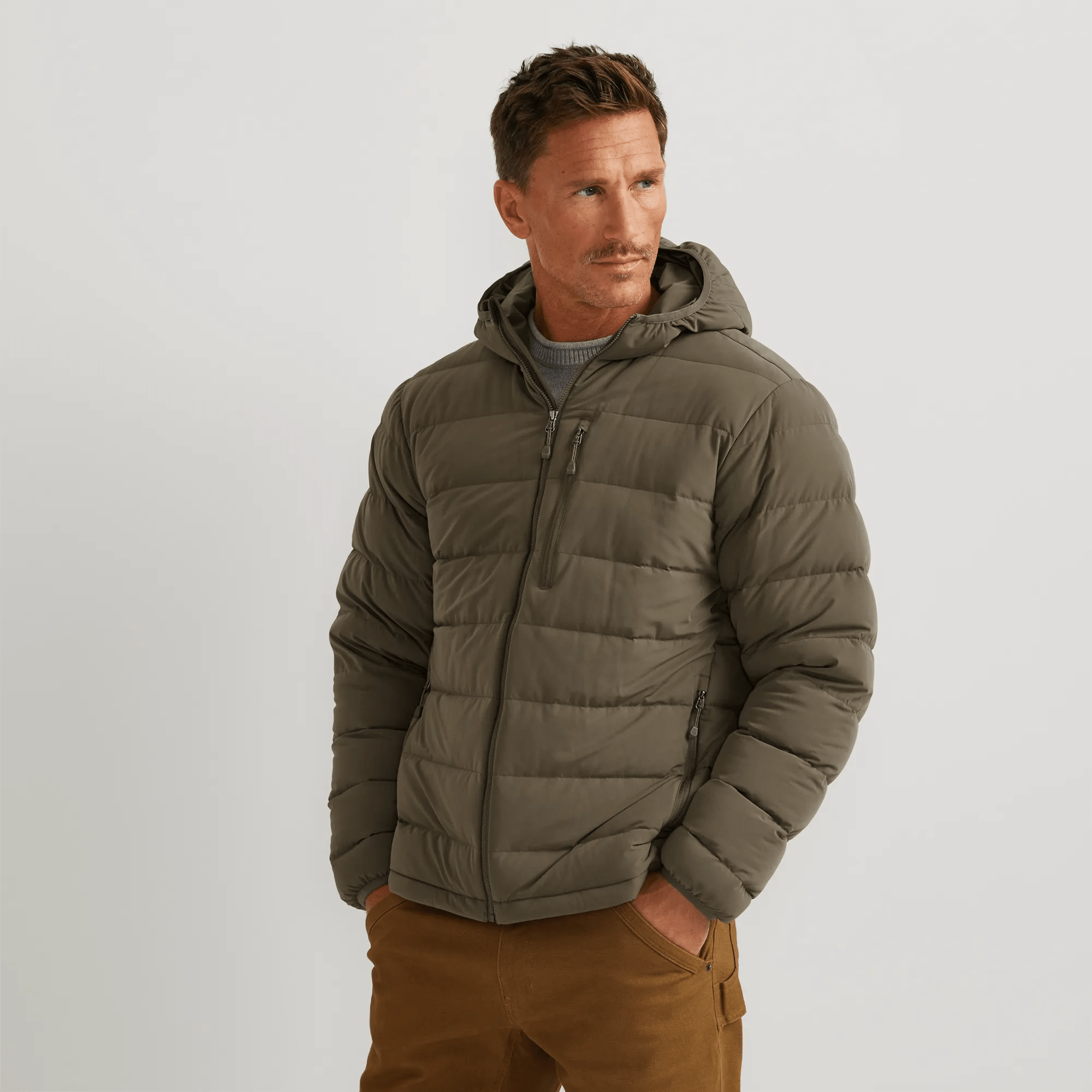 Men's EB Stretch Down Hooded Jacket